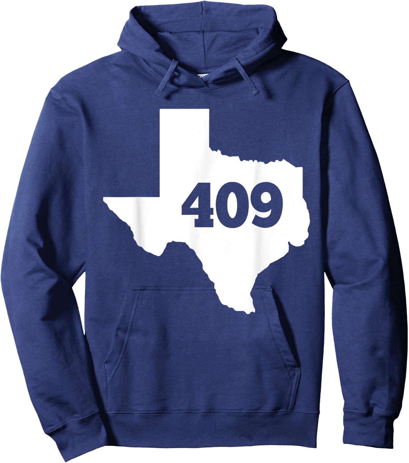 Texas 409 Area Code Hoodie - Hoodie | Navy