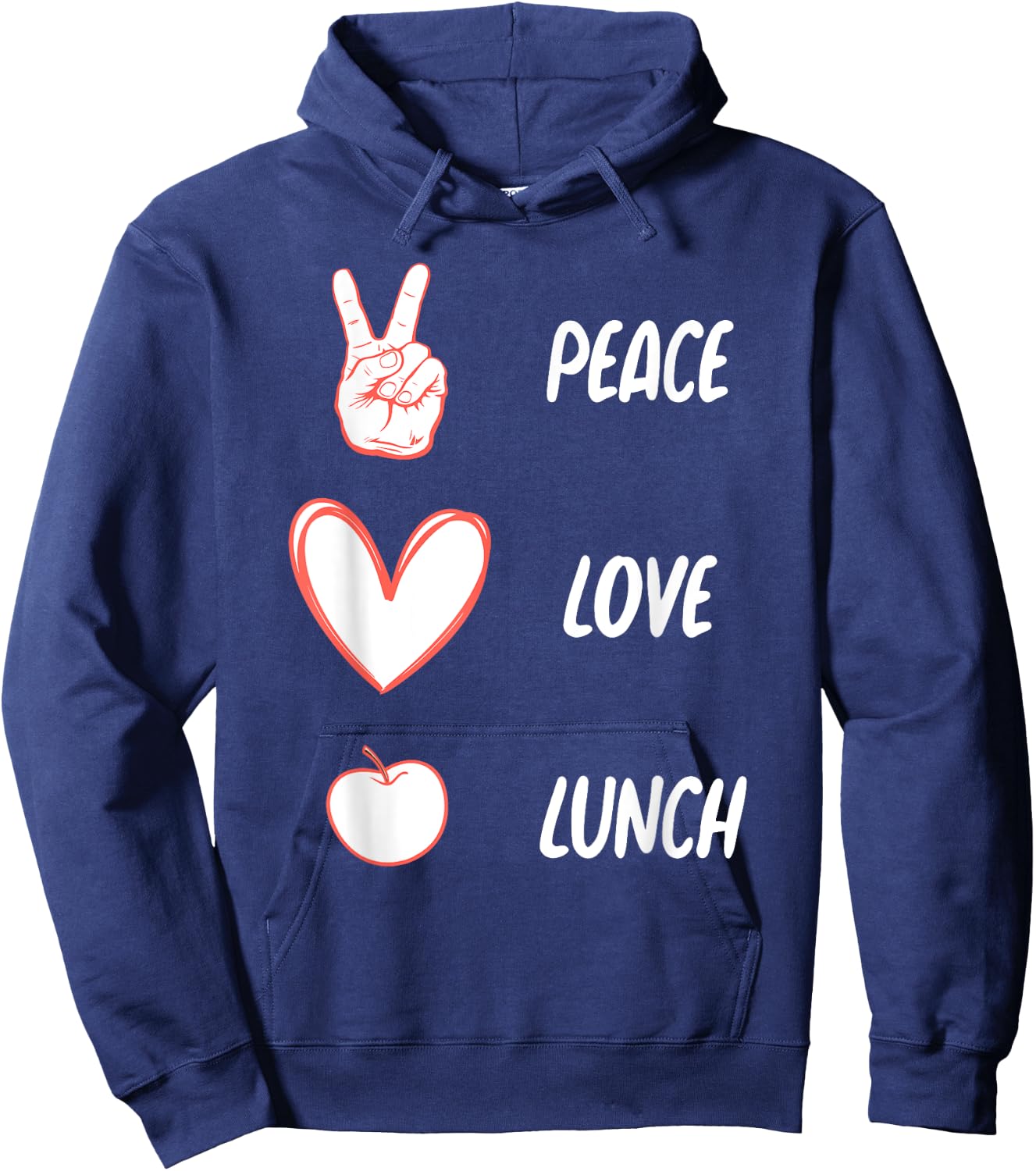 Funny Lunch Lady Art Women Lunch Cafeteria Monitor Lovers Hoodie - Hoodie | Navy