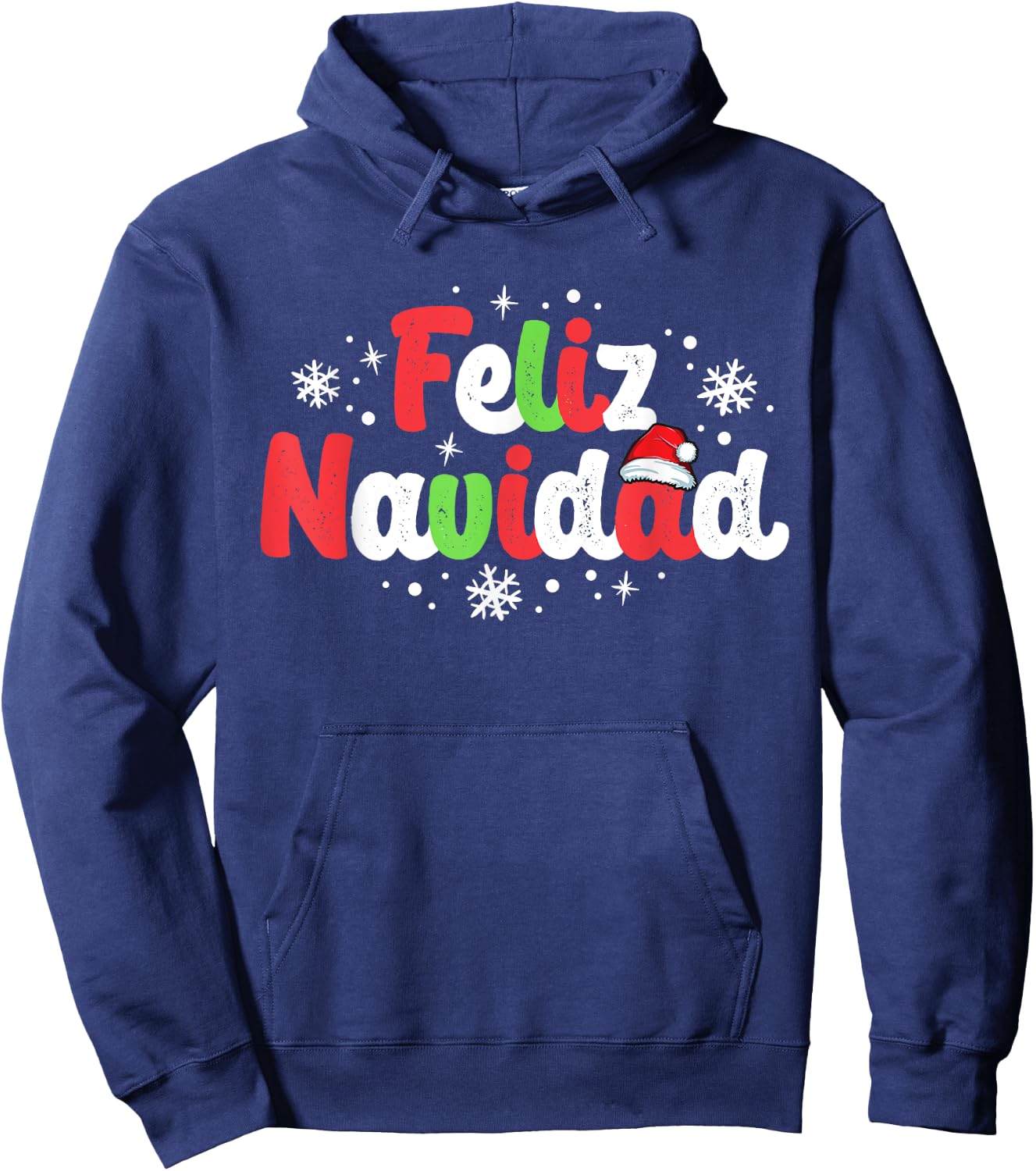 Feliz Navidad Matching Family Spanish Christmas Mexican Xmas Hoodie - Hoodie | Navy