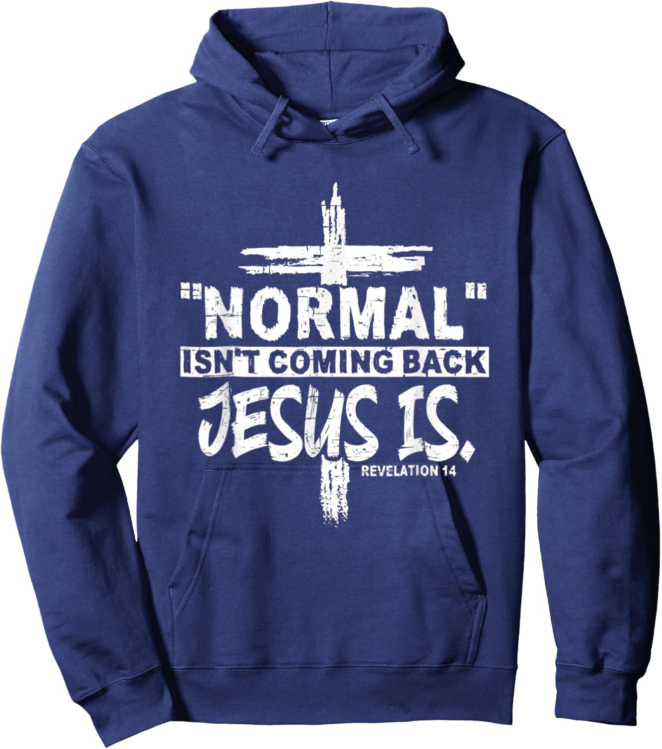 Christian Normal Isn't Coming Back Jesus Is Gift Women Men Hoodie - Hoodie | Navy