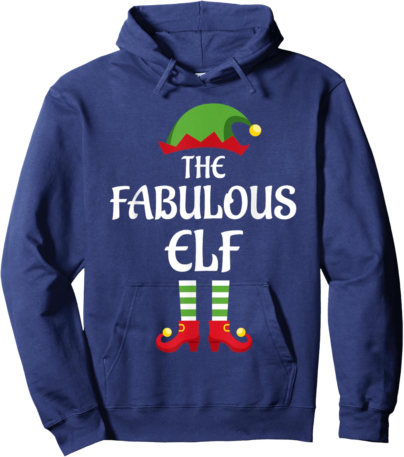 Fabulous Elf Family Matching Group Christmas Hoodie - Hoodie | Navy