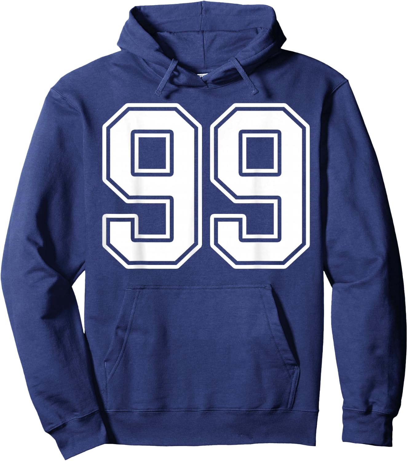 Number 99 Fan Player Jersey Style #99 Men Women Kids Hoodie - Hoodie | Navy