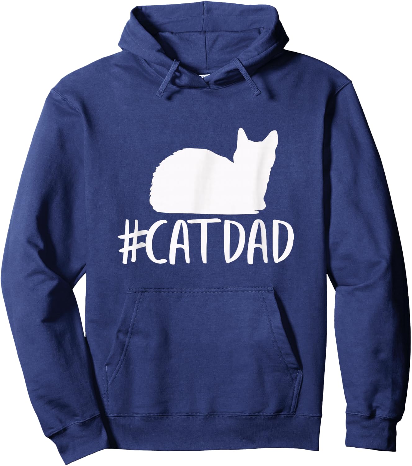 #CatDad Shirt - Funny Hashtag Cat Dad Shirt Hoodie - Hoodie | Navy