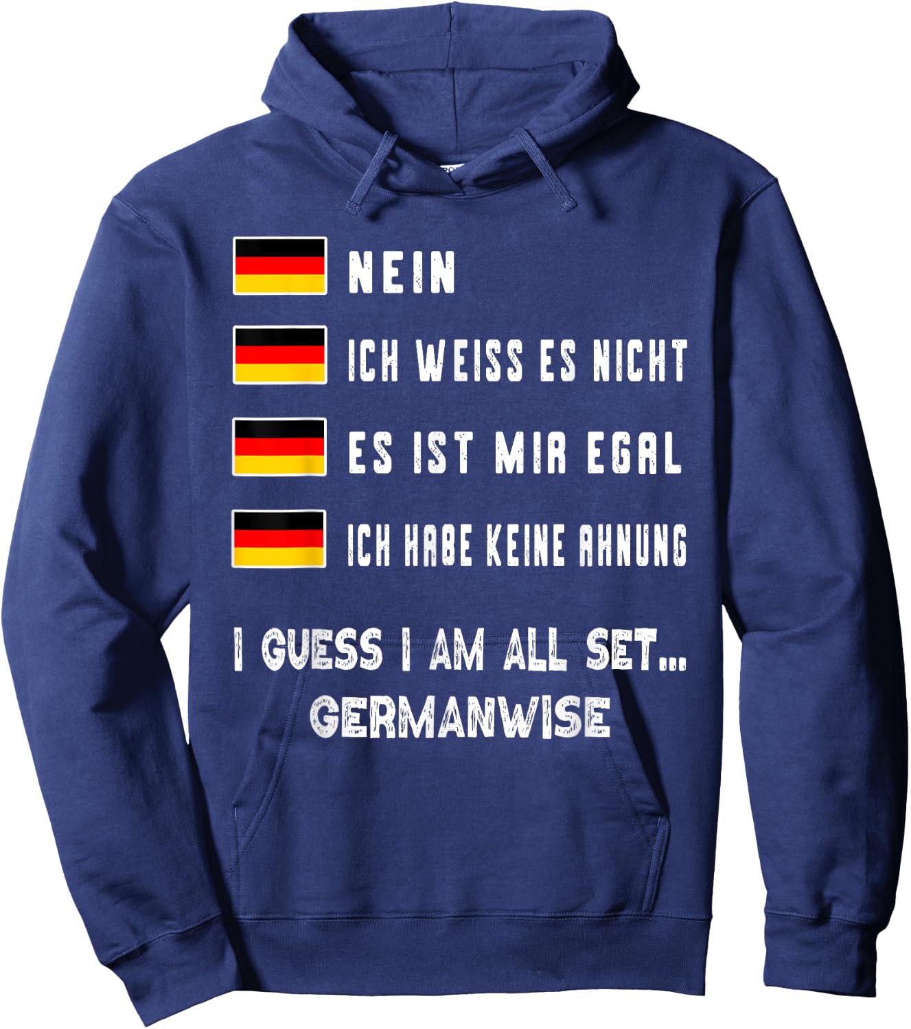 Speaking German Shirt Funny Deutsch Student German Language Hoodie - Hoodie | Navy