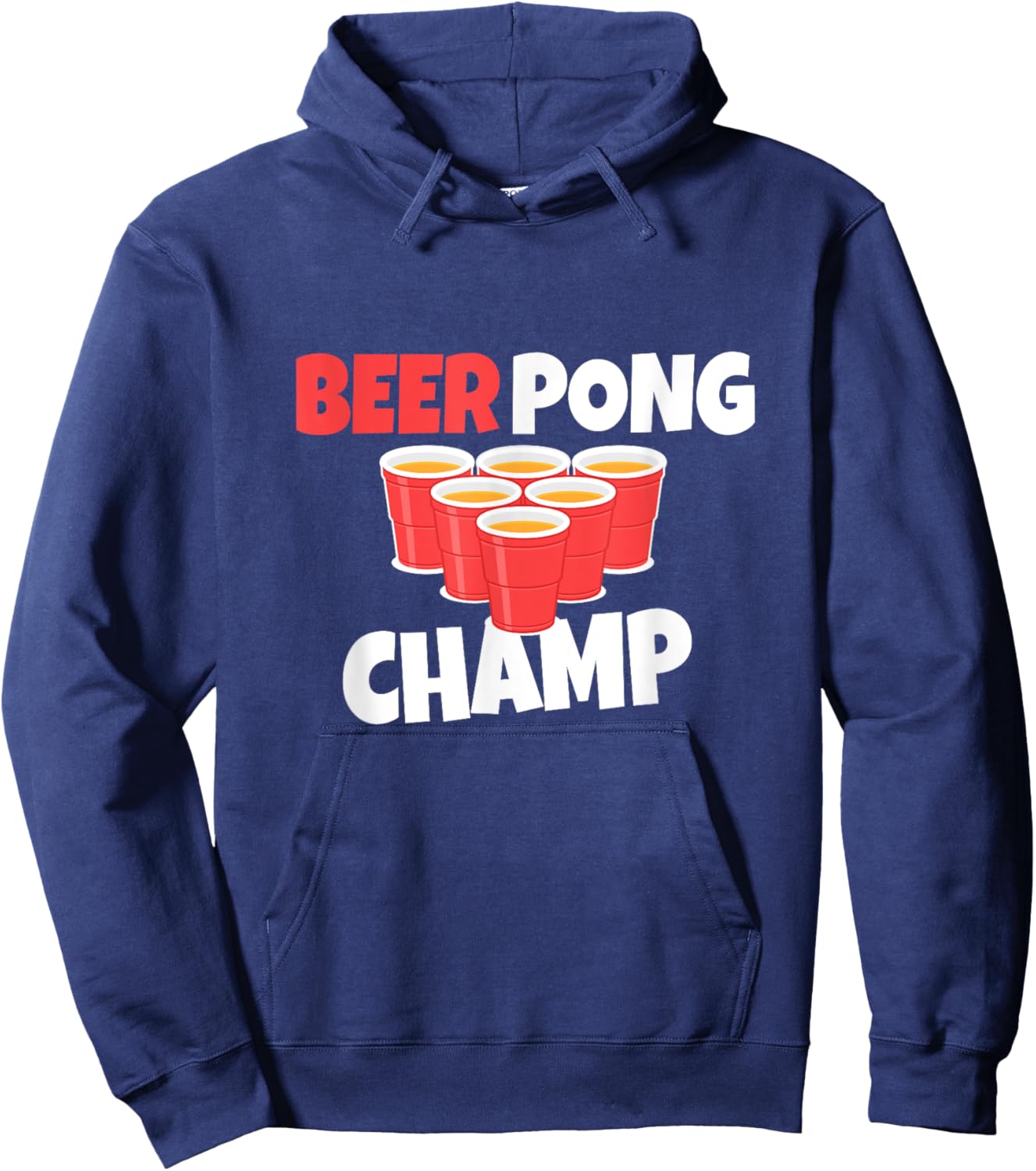 Beer Pong Champ Beer Alcohol Hoodie - Hoodie | Navy
