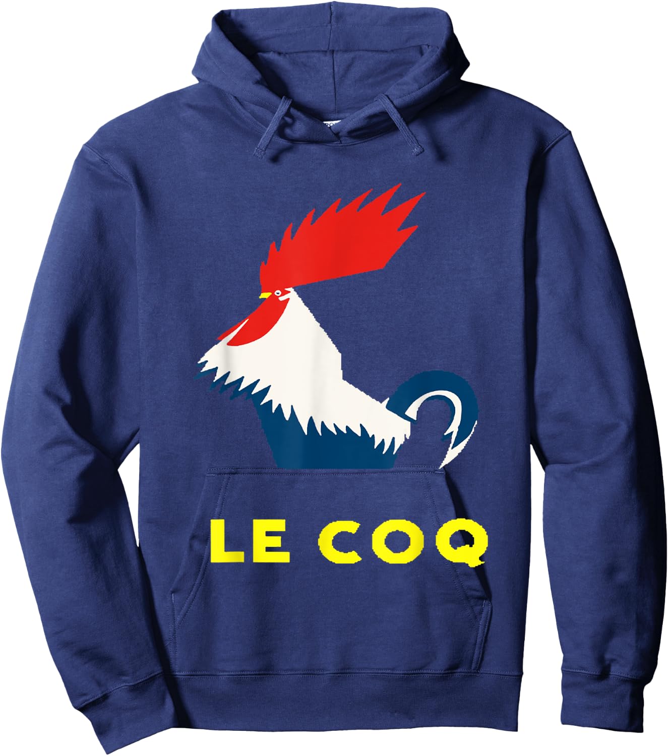 Le Coq Vector Art In Bold Bright Colors Hoodie - Hoodie | Navy