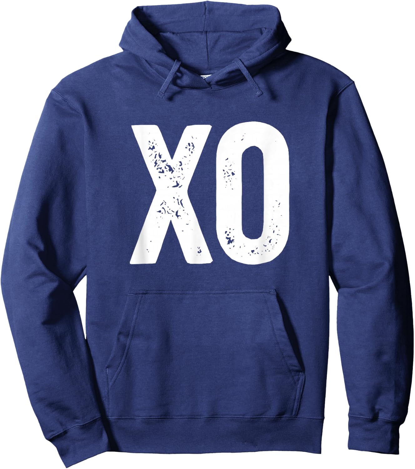 XO Hugs And Kisses Valentine's Day Valentine Hugs and Kisses Hoodie - Hoodie | Navy