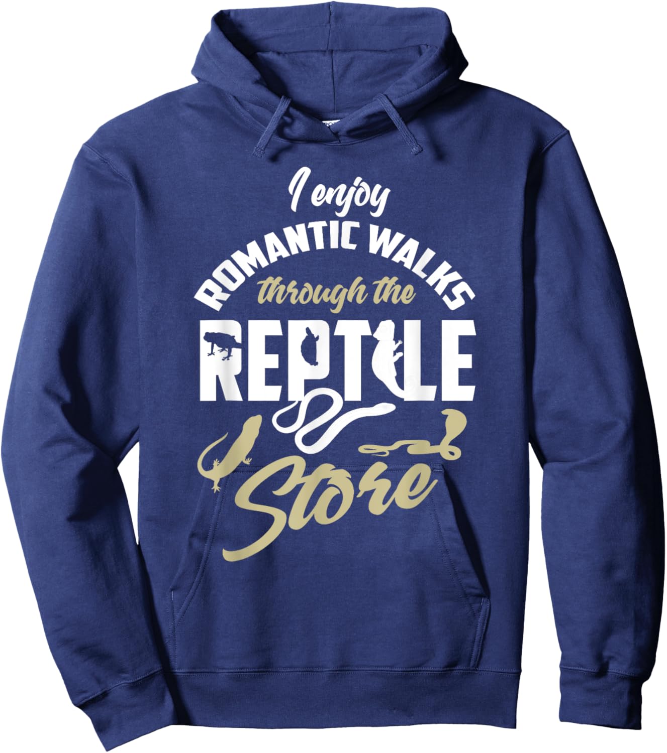 Reptile Shirt Funny Herpetologist Quote Reptile Lover Gift Hoodie - Hoodie | Navy