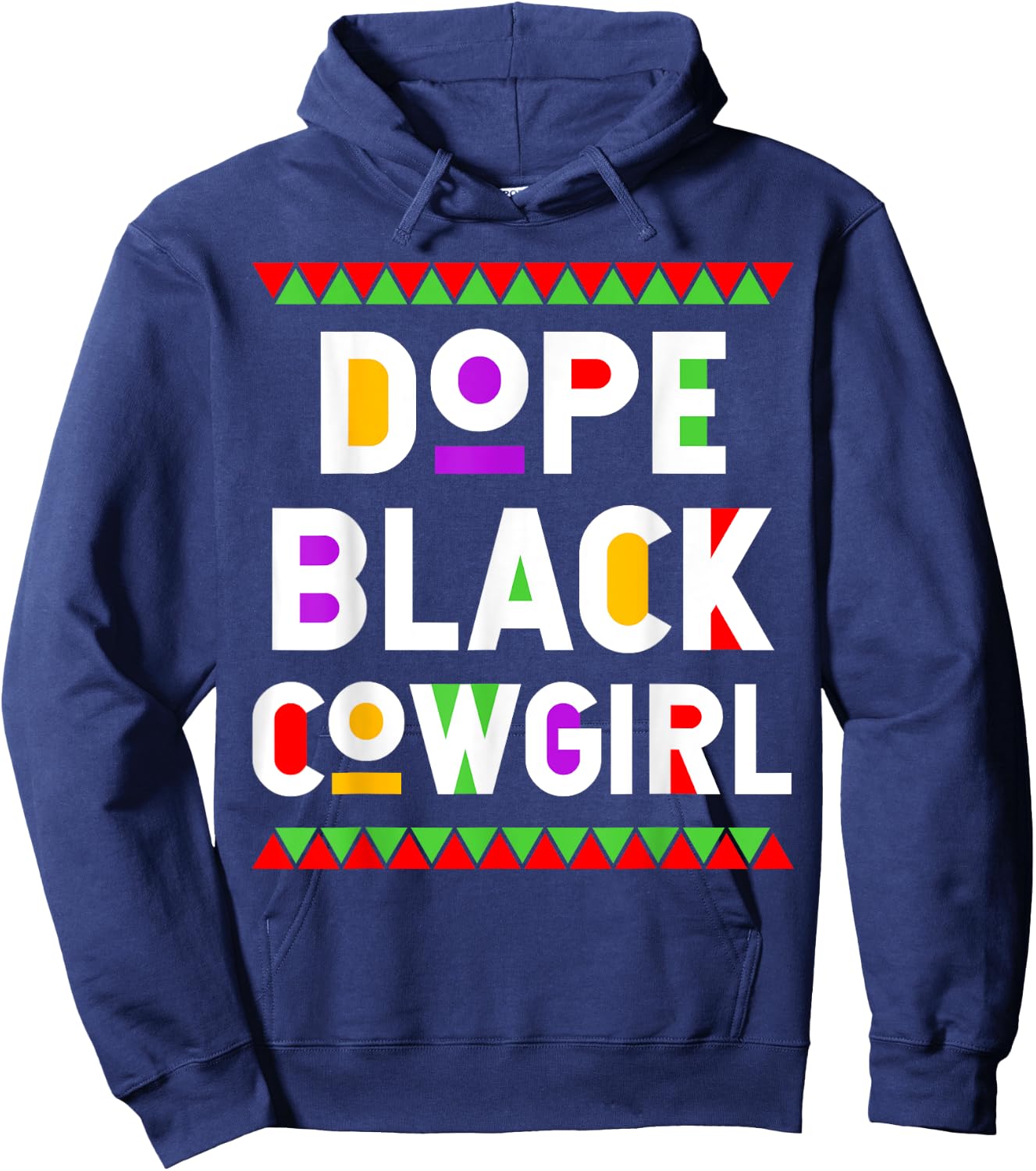 Dope Black Cowgirl African American Job Proud Profession Hoodie - Hoodie | Navy