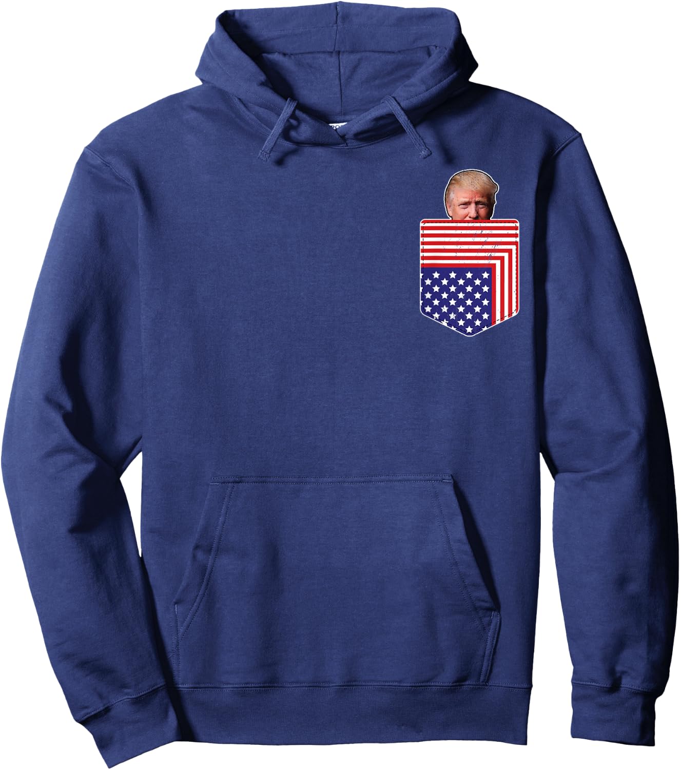 Peeking Pocket Trump Shirt Trump In Your Pocket 2024 Hoodie - Hoodie | Navy