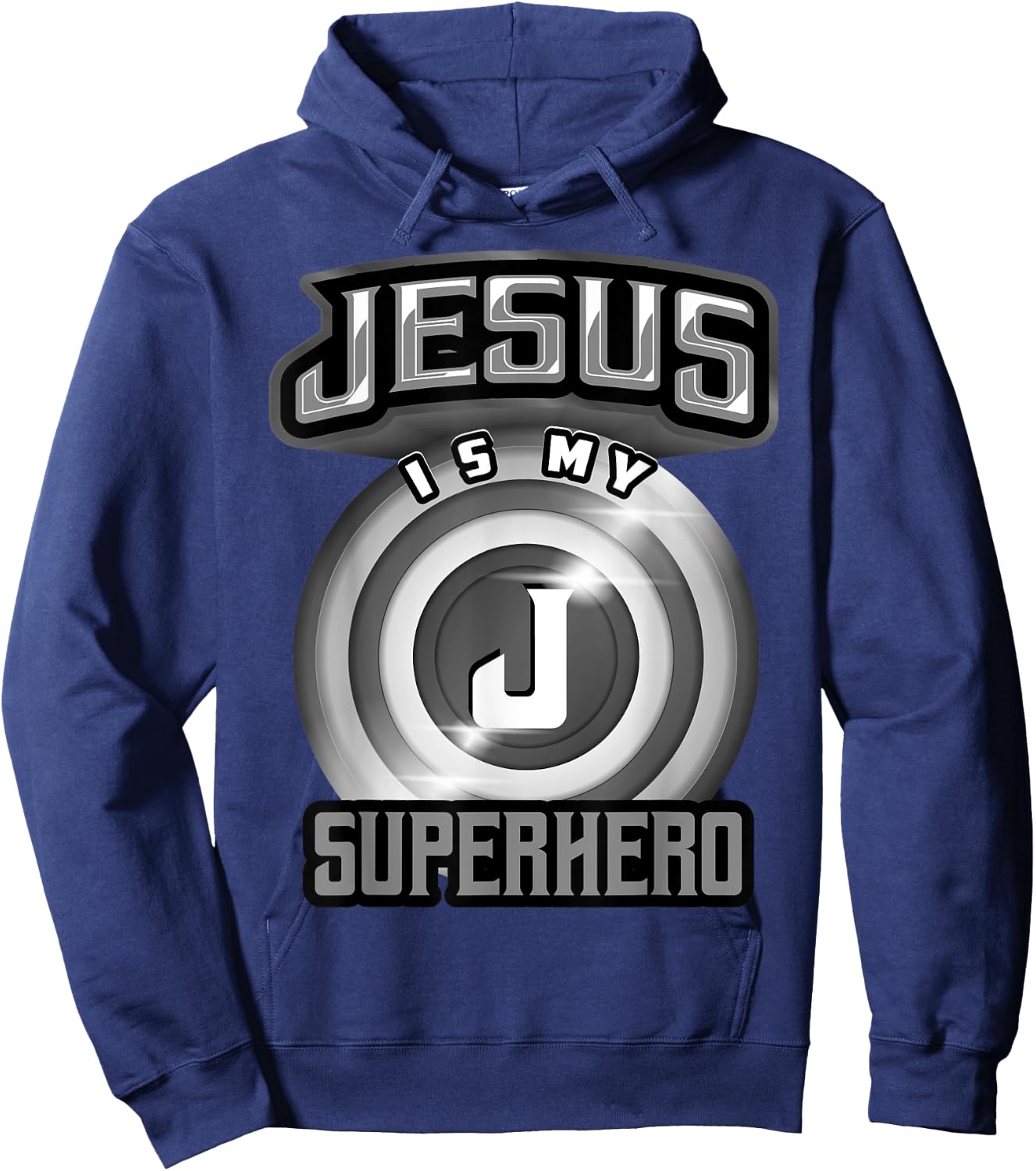 Jesus Is My Superhero Shirt | Cute Powerful Christian Gift Hoodie - Hoodie | Navy