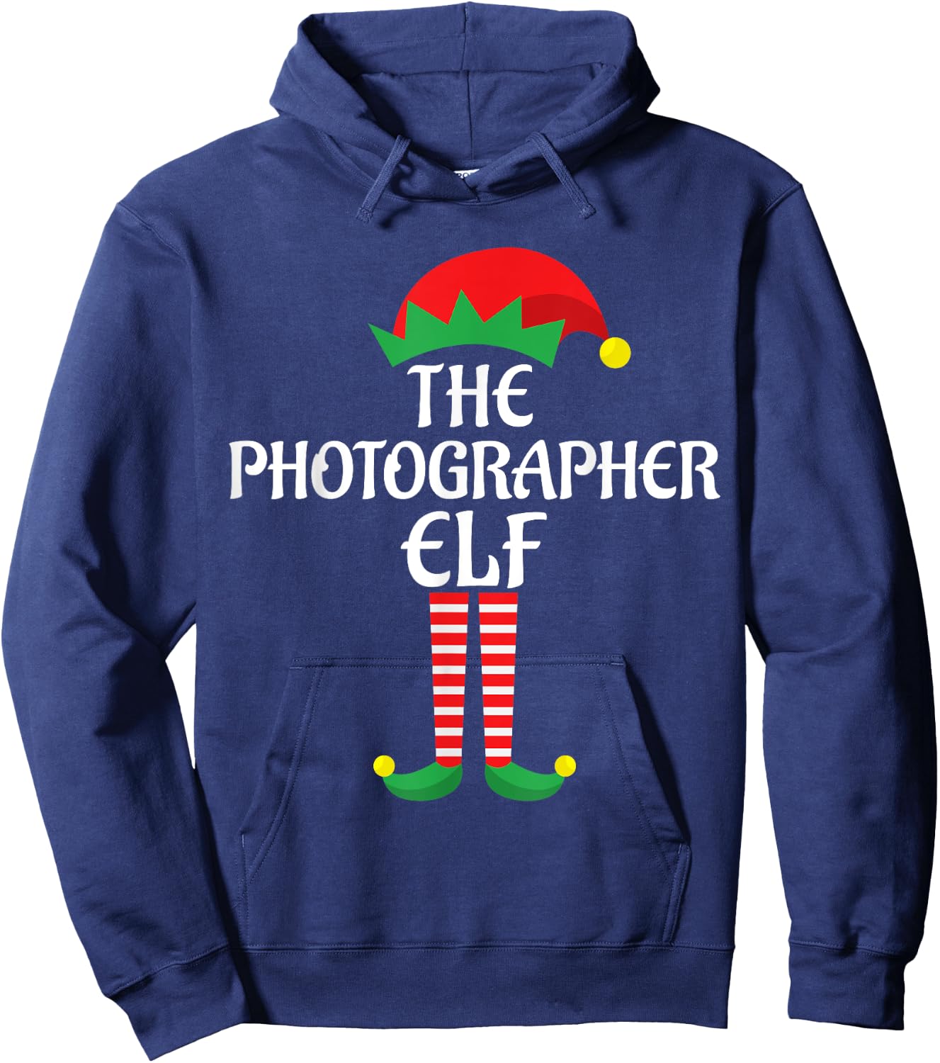 Photographer Elf Christmas Theme Family Group Matching Xmas Hoodie - Hoodie | Navy