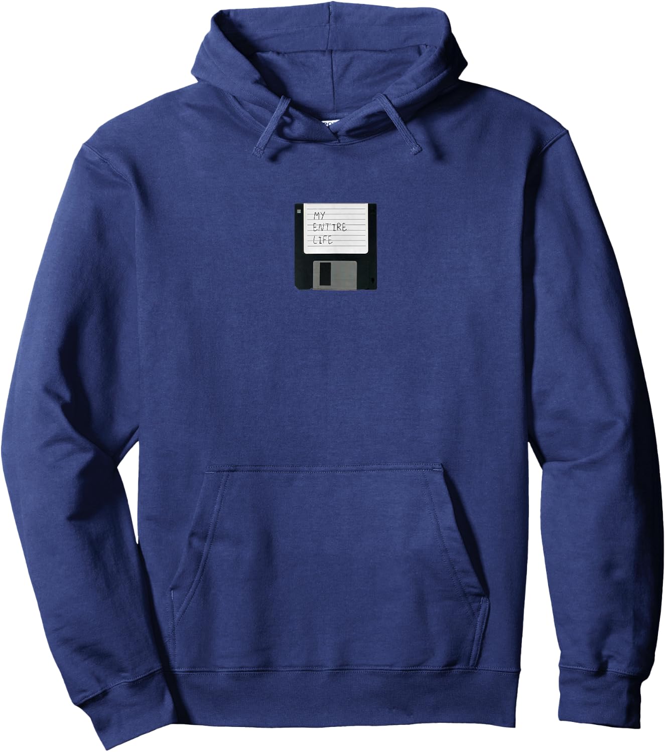 Nerd Vintage Programmierer Geschenke My Entire Life Floppy Disk - Kids, -Adults, Blue, Small, Short Sleeve Hoodie - Hoodie | Navy