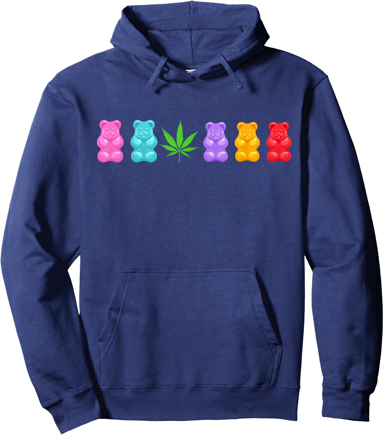 CBD Gummy | Marijuana Weed Yummy Hoodie - Hoodie | Navy