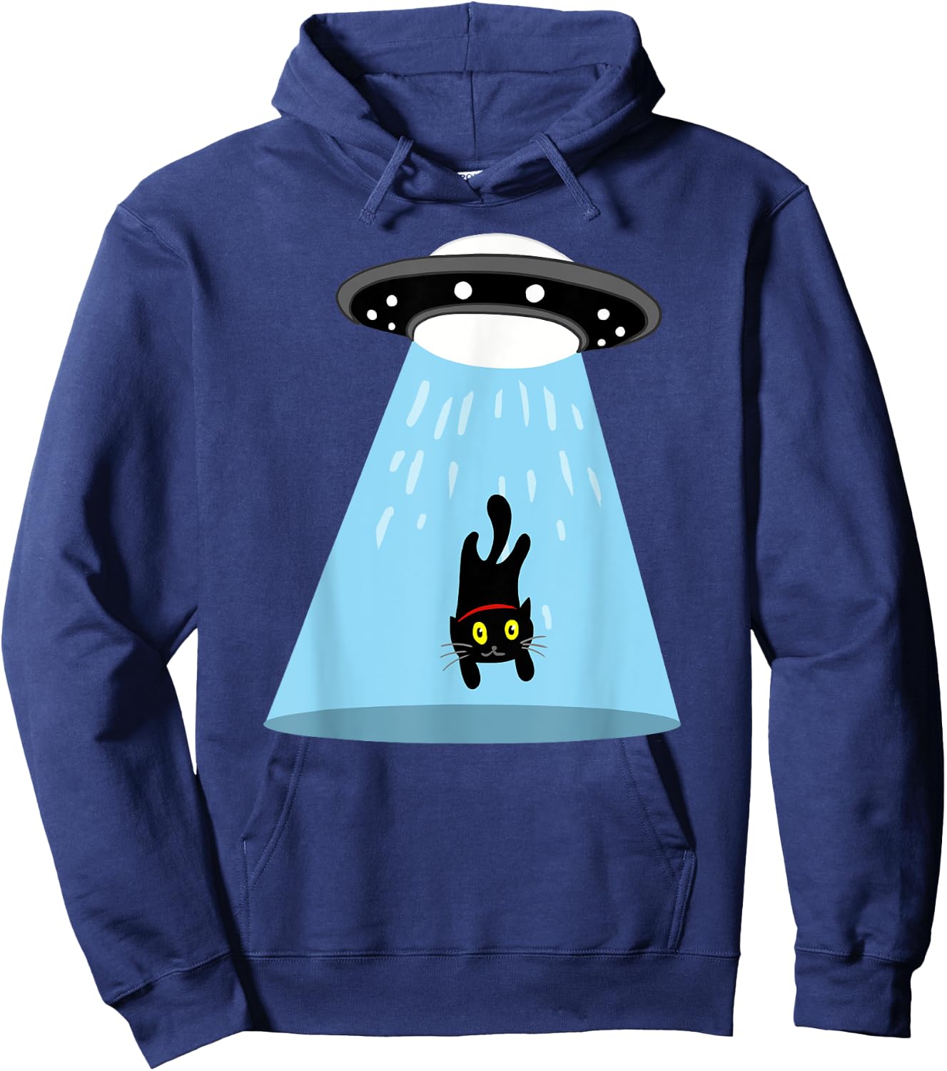 Alien cat abduction Women Kids Hoodie - Hoodie | Navy