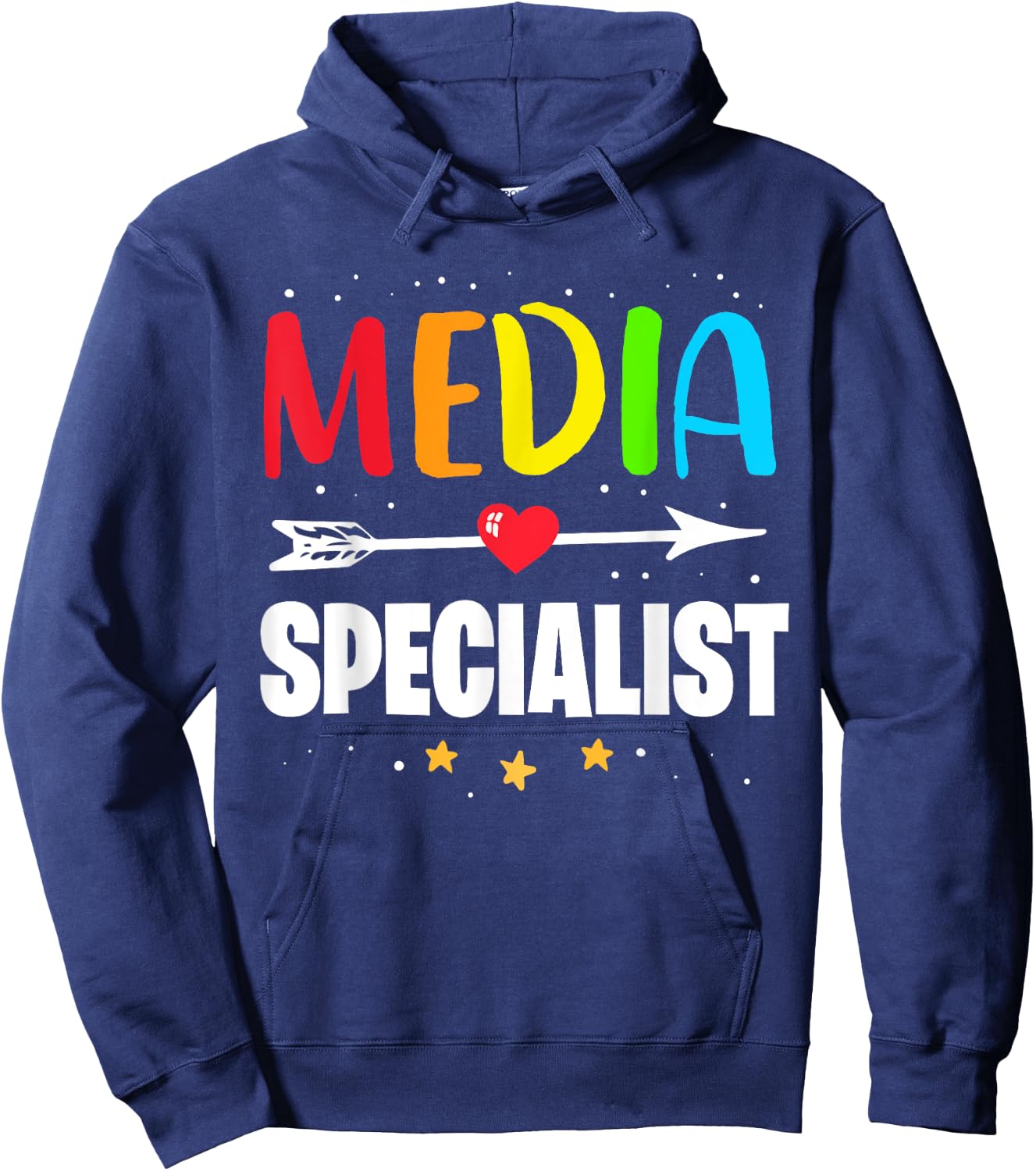 Funny Appreciation Week School Library Media Specialist Hoodie - Hoodie | Navy