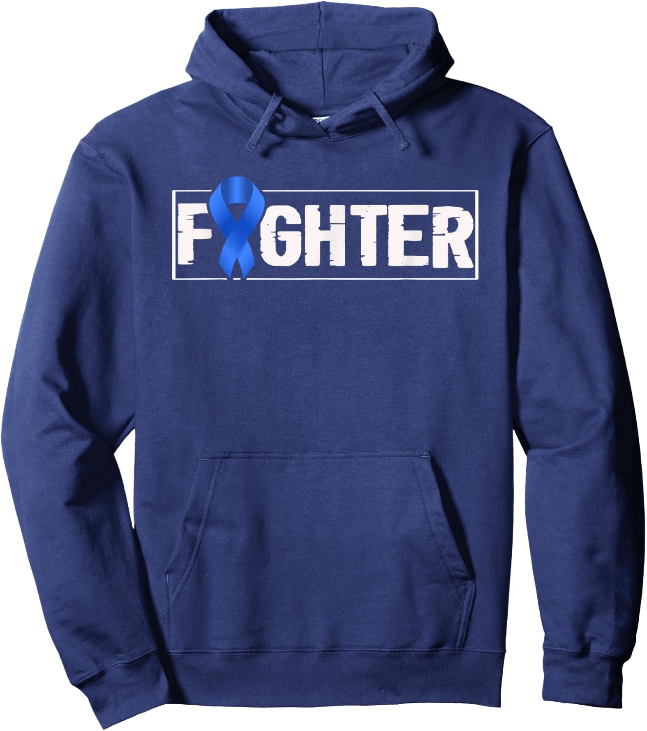 Child Abuse Prevention Month Fighter Awareness Blue Ribbon Hoodie - Hoodie | Navy