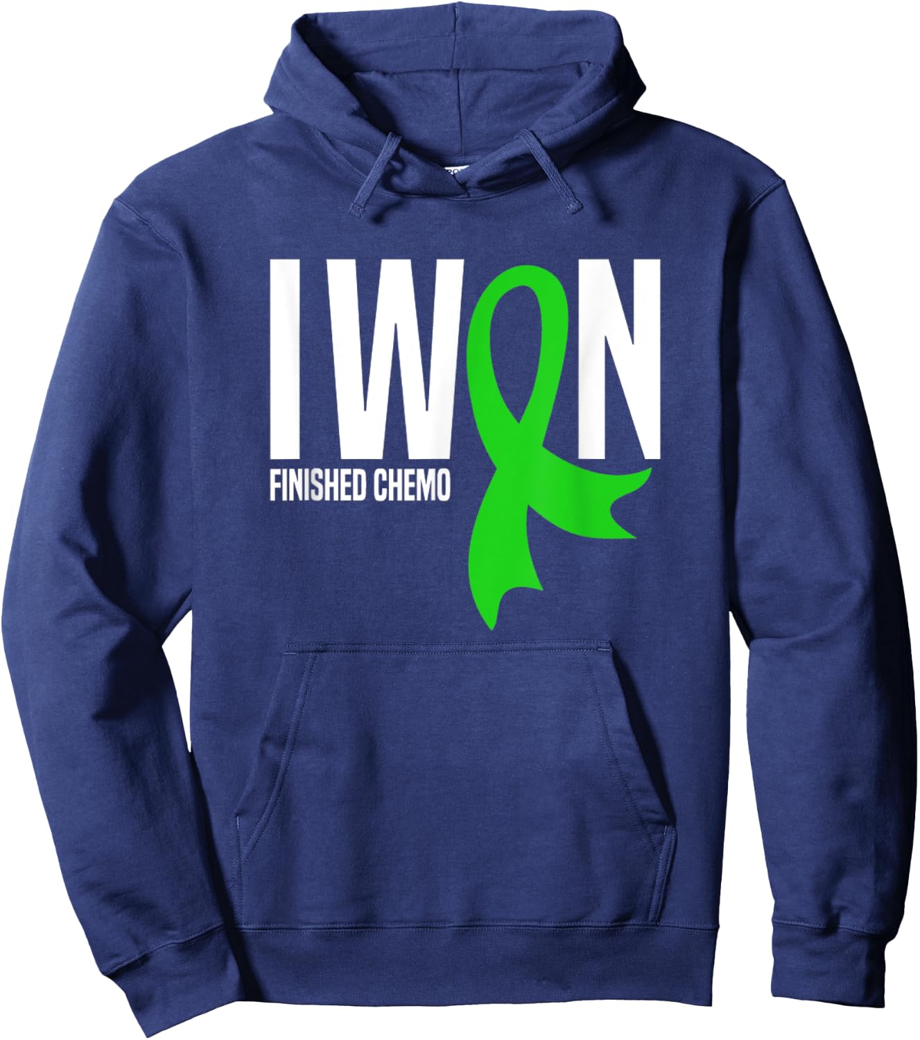 I Won Finished Chemo Lymphoma Cancer Survivor Hoodie - Hoodie | Navy