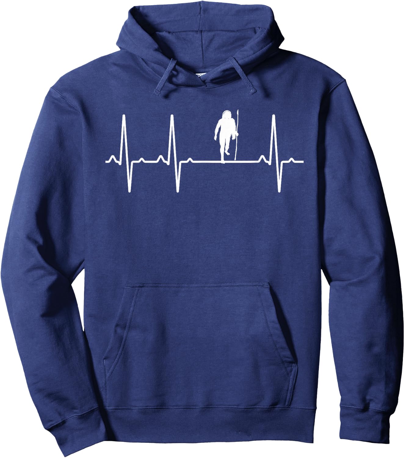 Neanderthal Heartbeat Gift Women Primate Lover Hoodie - Hoodie | Navy