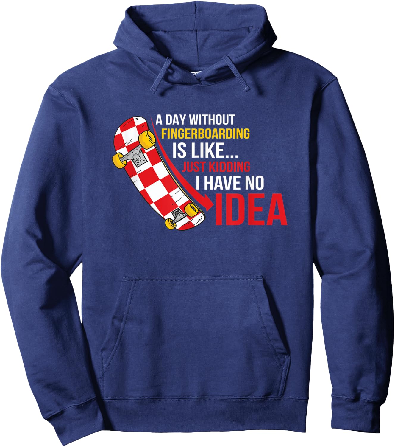 Fingerboard Tricks Skateboard Fingerboarding Ramps Park Hoodie - Hoodie | Navy