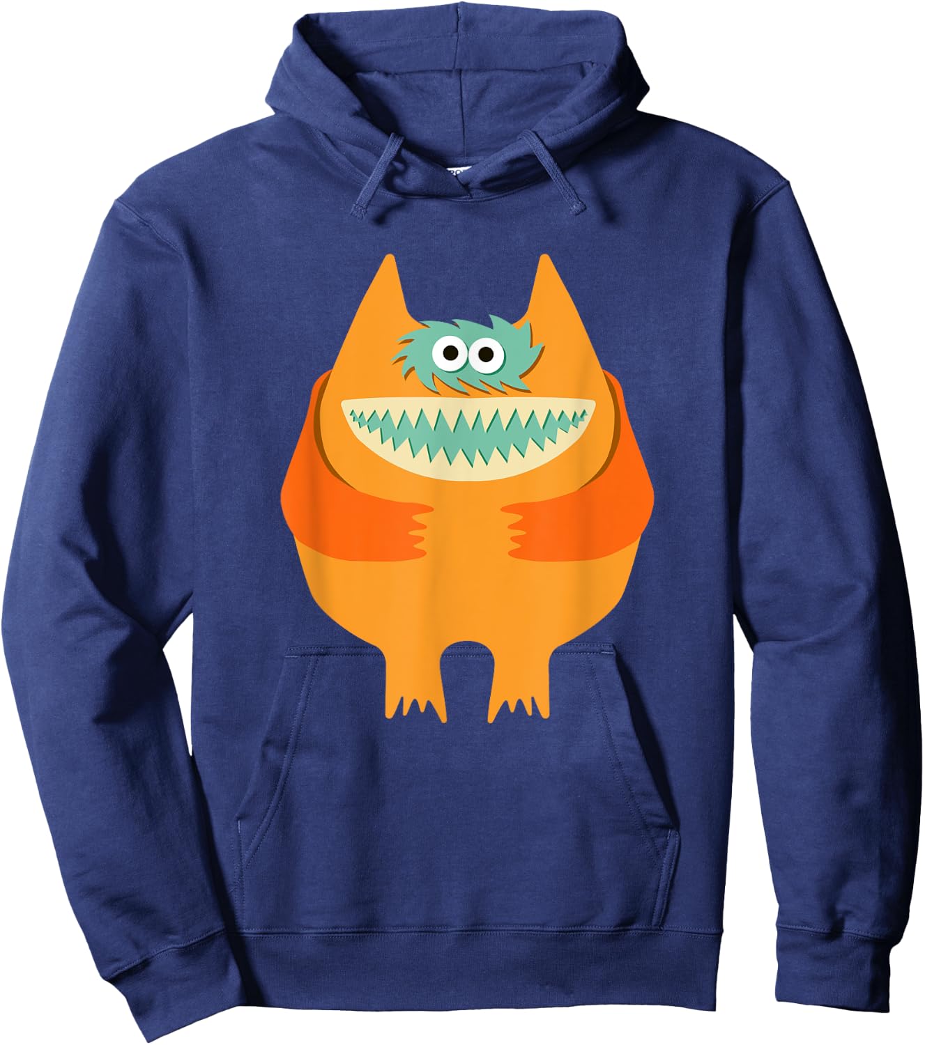 Vintage Nauga Stuffed Animal Cute Monster Throwback Hoodie - Hoodie | Navy