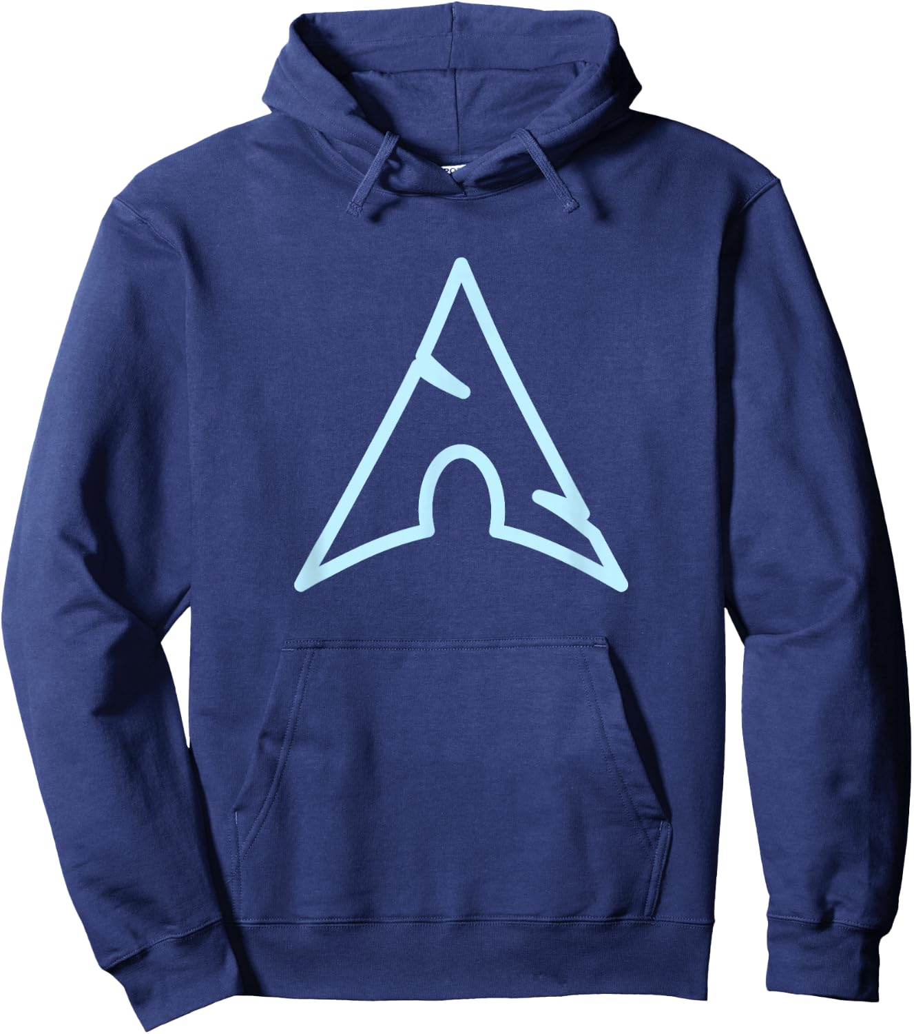 Arch Linux lovers Blue Large Logo Open Source Os Hoodie - Hoodie | Navy