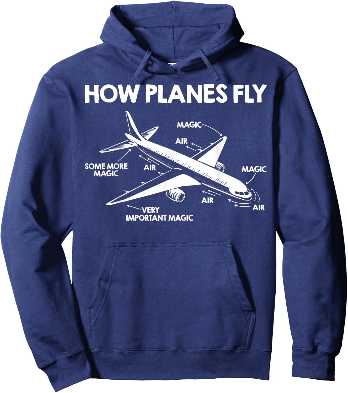 Aircraft Pilot Aerospace Engineer How Planes Fly Engineering Hoodie - Hoodie | Navy