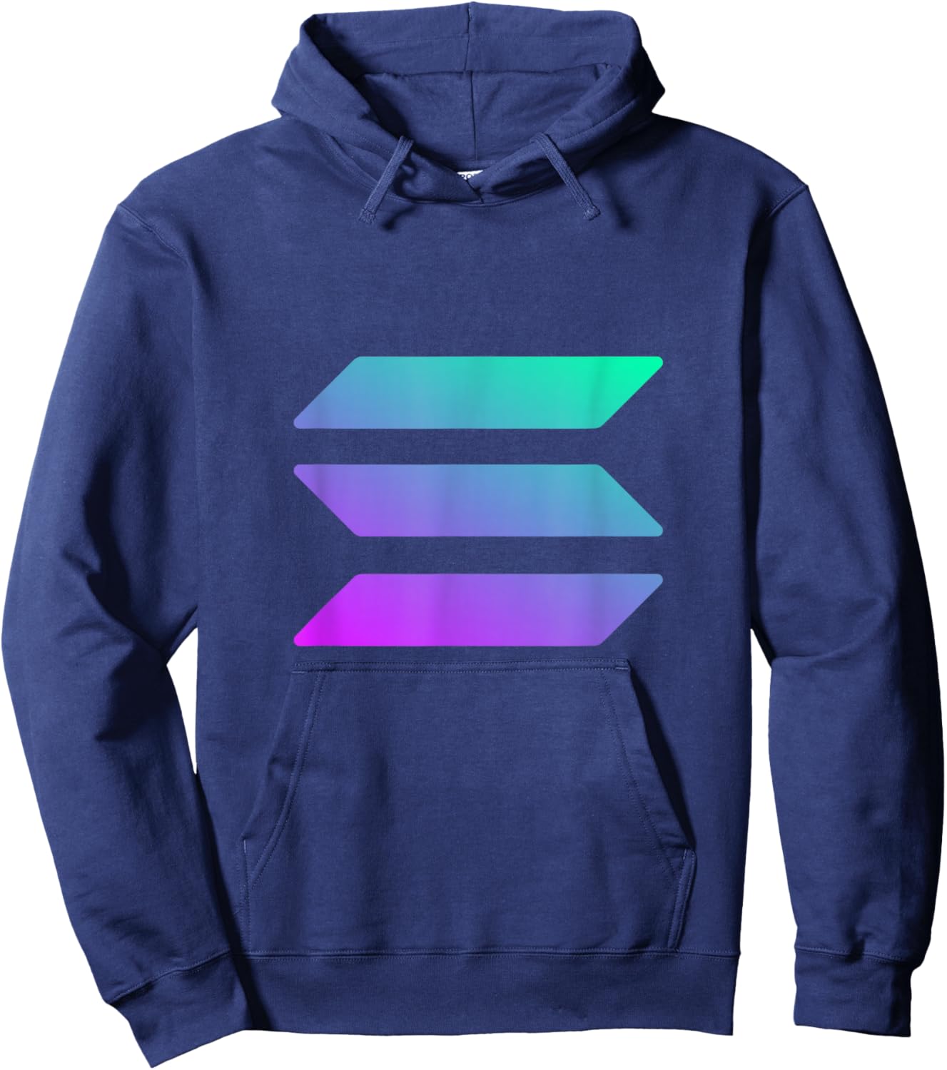 Solana Logo The Crypto To Rule Is SOL Crypto Logo Hoodie - Hoodie | Navy