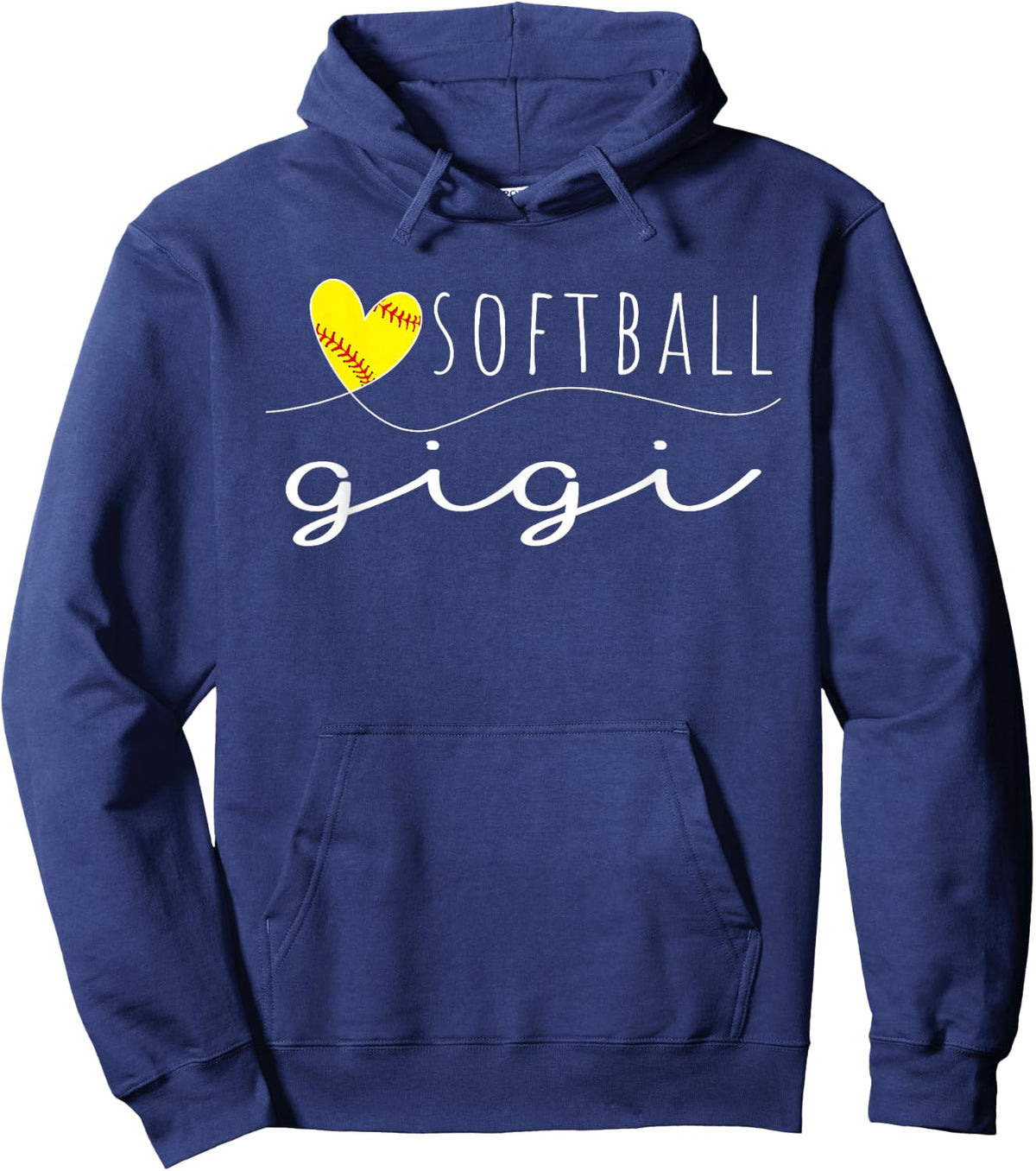 Softball Gigi Softball Heart Family Matching Hoodie - Hoodie | Navy