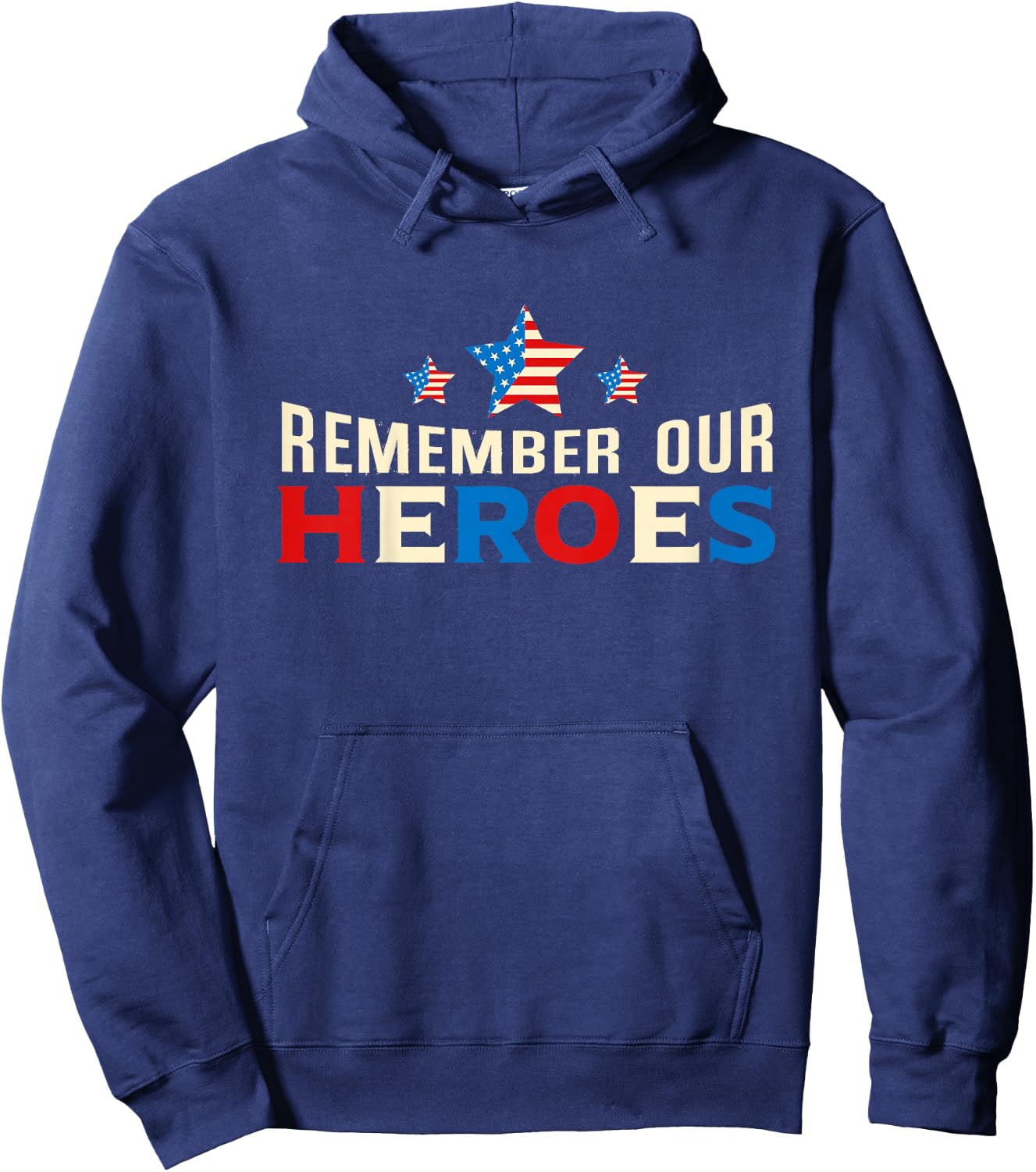 Remember Our Heroes Shirt | Memorial Day T Shirt For Kids Hoodie - Hoodie | Navy