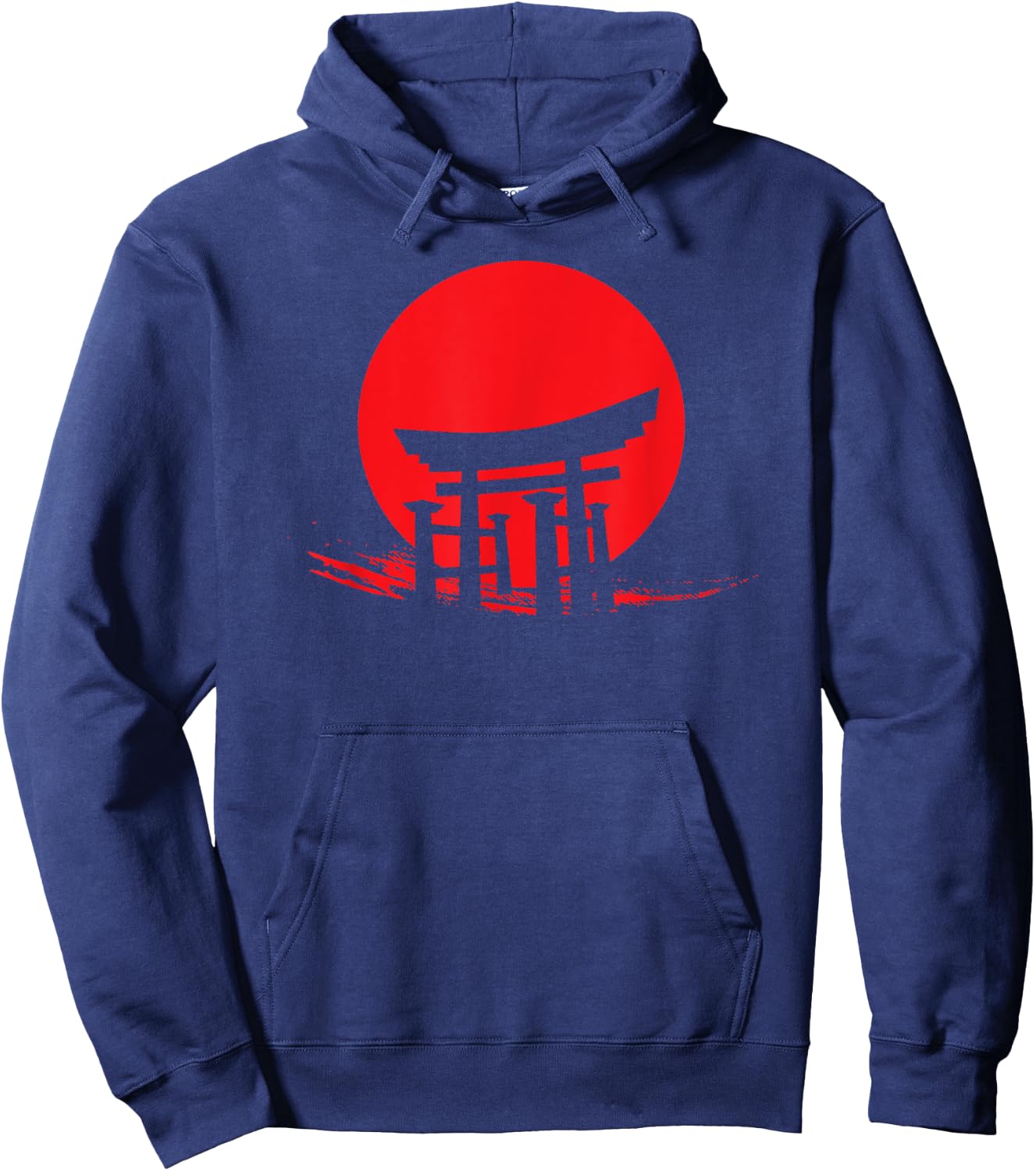 Torii Kyoto Japanese Gate Japanese Inspired 80s Style Hoodie - Hoodie | Navy