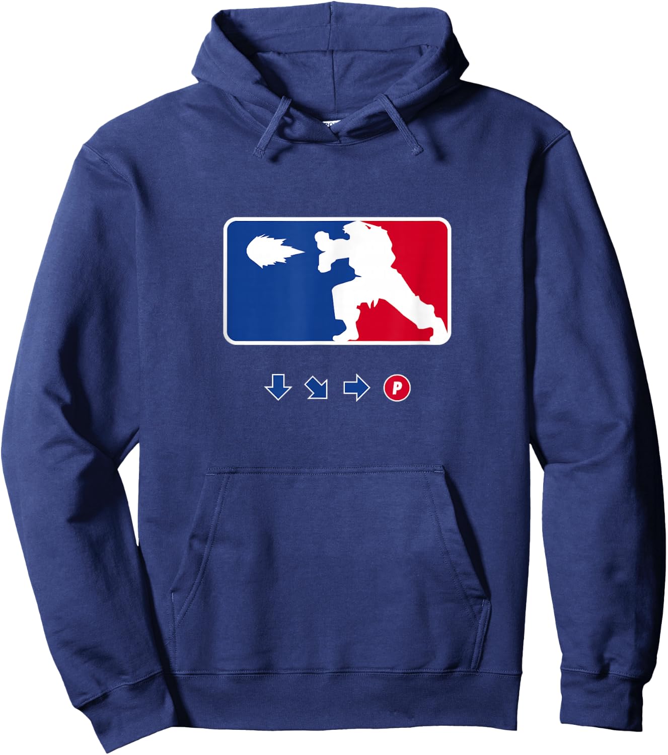 Hadouken Fighting Sports League - Funny Arcade Gamer Hoodie - Hoodie | Navy
