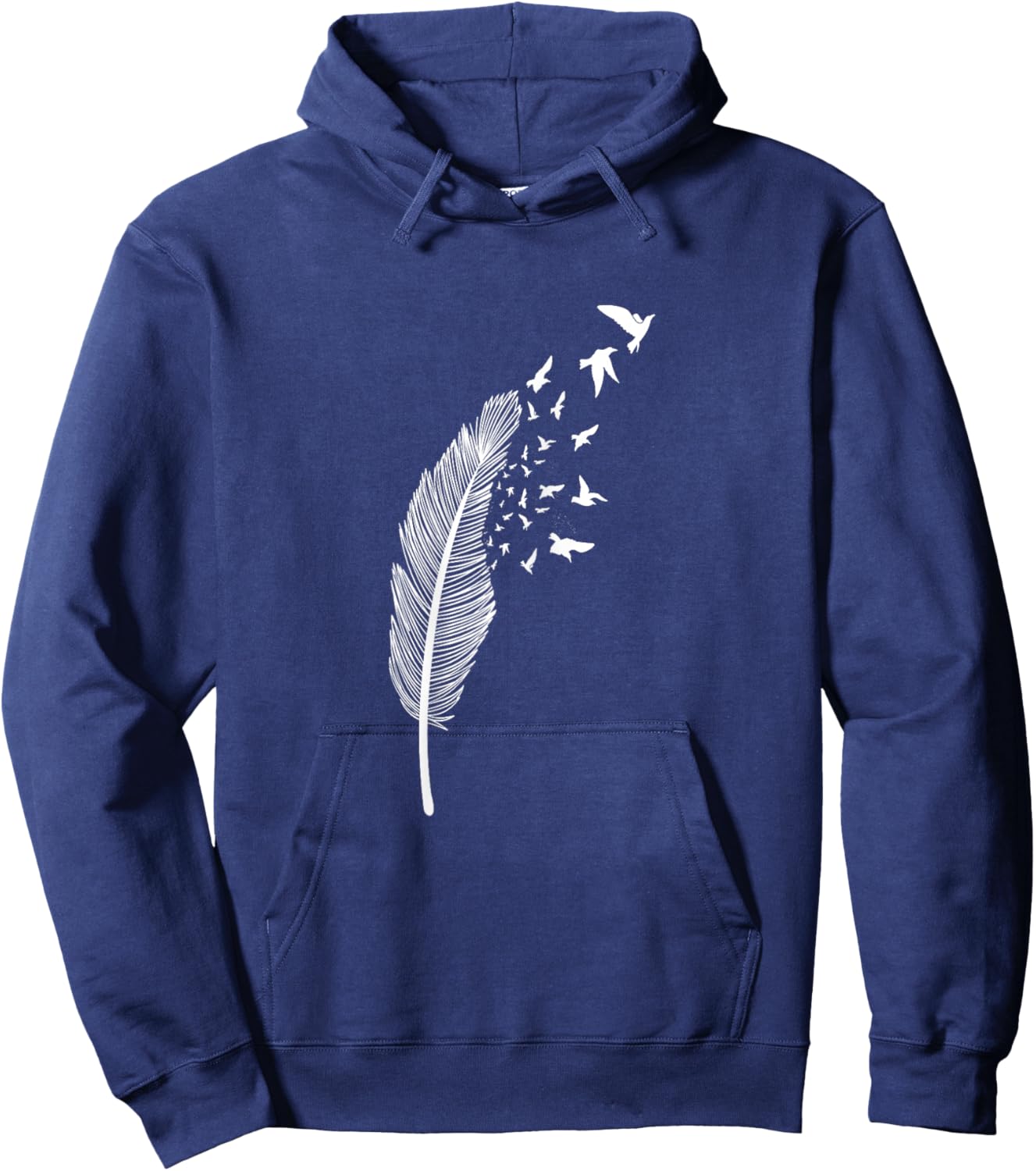 Bird and Feather Hoodie - Hoodie | Navy