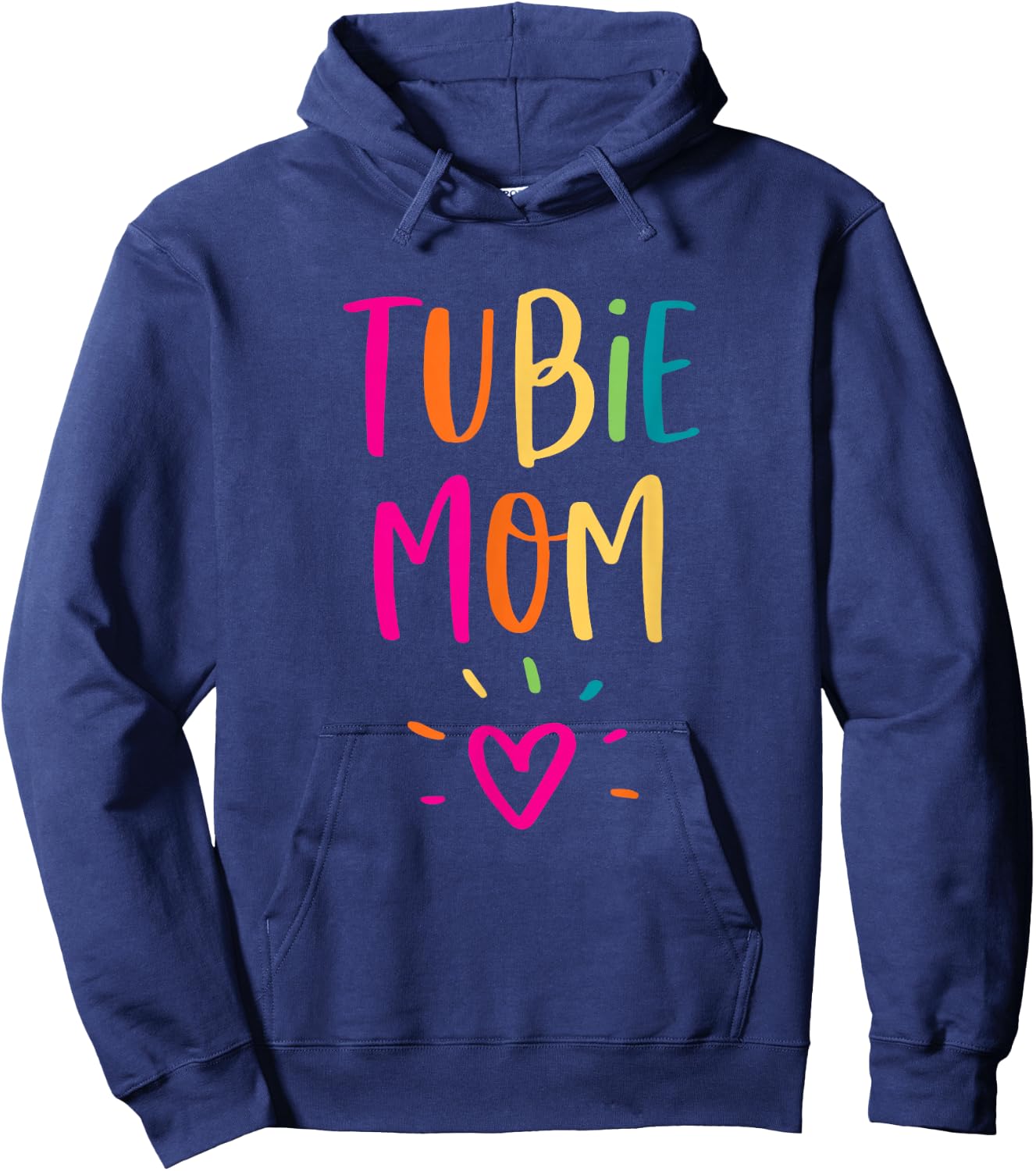 Tubie Mom Gift Feeding Tube Awareness Gastrostomy Button Hoodie - Hoodie | Navy