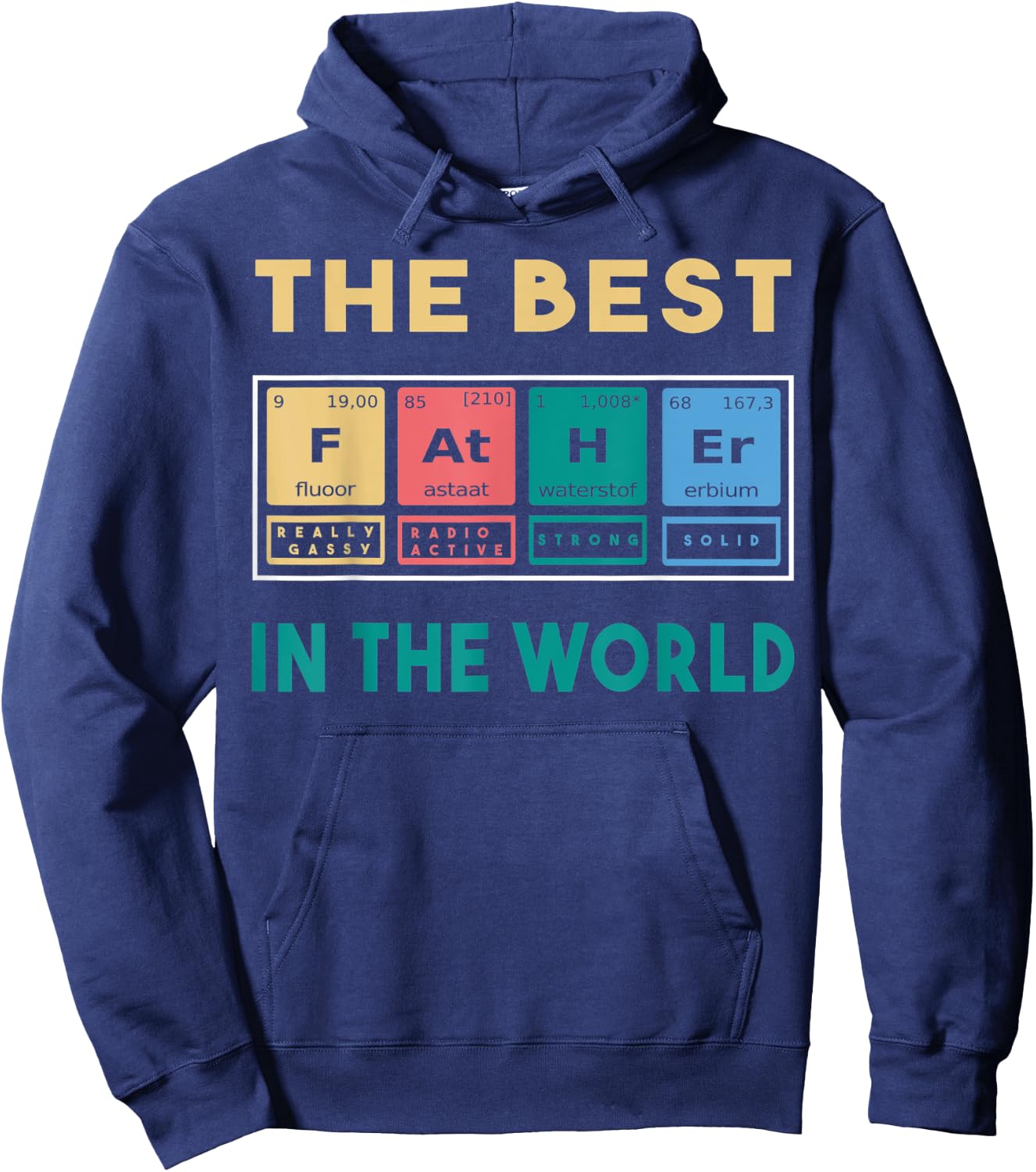 The best father in the world Hoodie - Hoodie | Navy