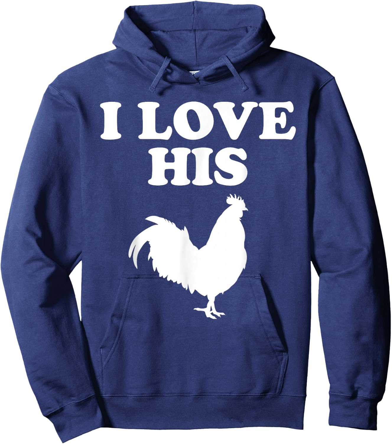 I love her Kitty cat I like his rooster matching couple love Hoodie - Hoodie | Navy