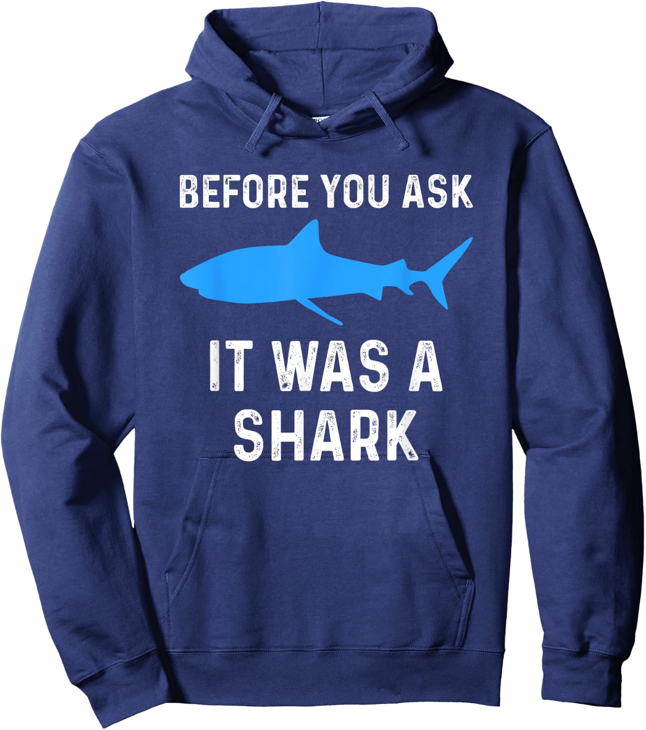 Funny Amputee Amputation Surgery Shark Humor Hoodie - Hoodie | Navy