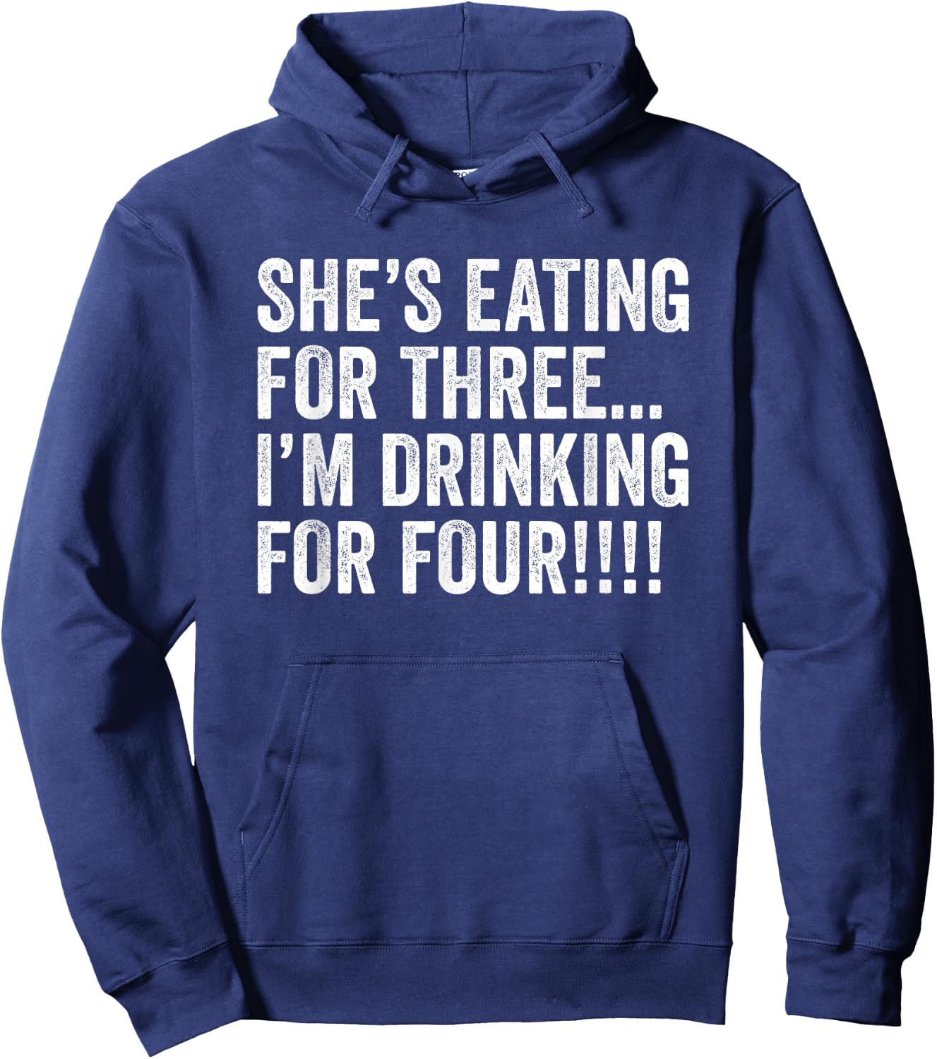 TWIN DAD Funny Twins Pregnancy I'm Drinking for 4 Father Hoodie - Hoodie | Navy