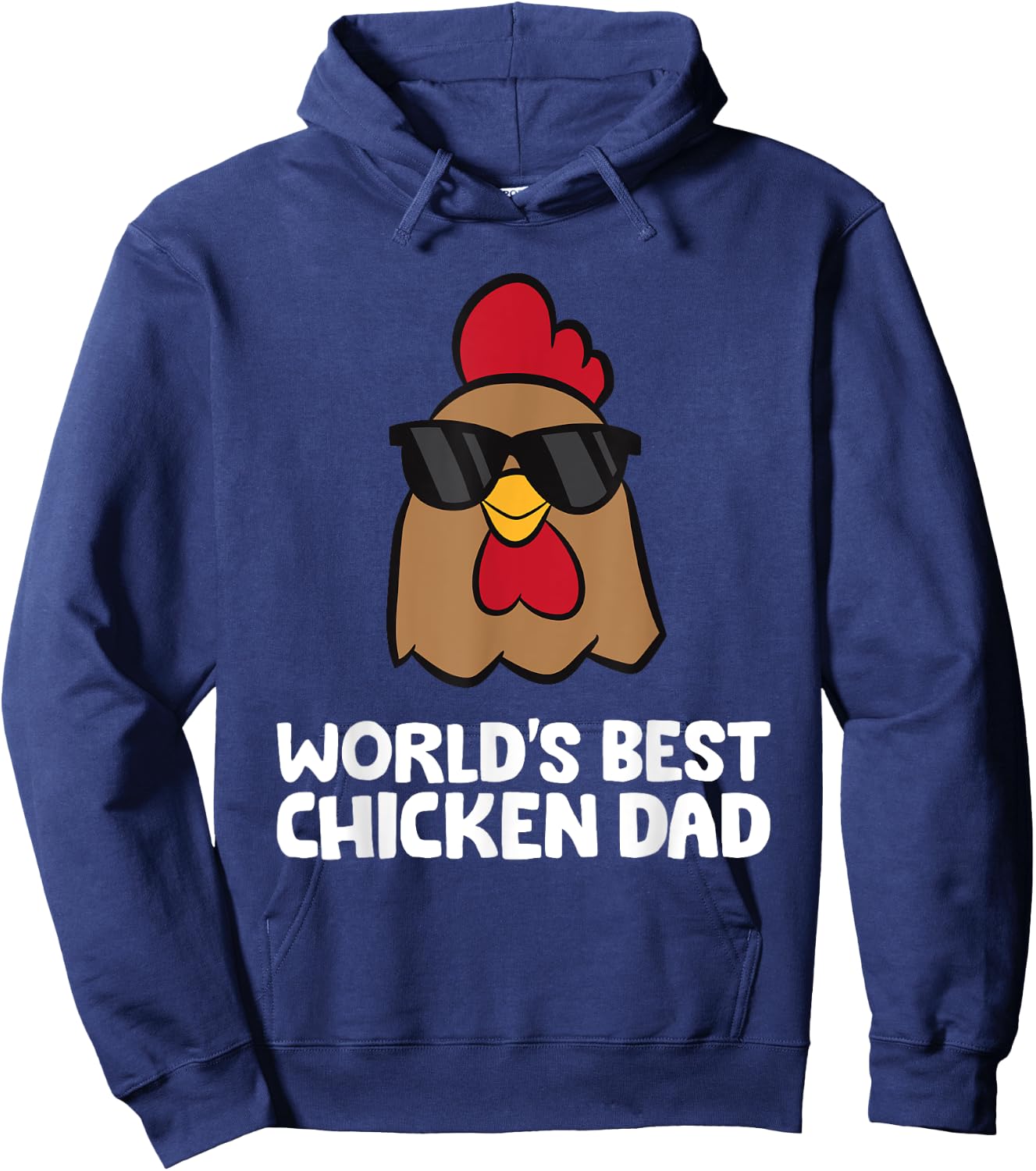 Chicken Owner Papa World's Best Chicken Dad Hoodie - Hoodie | Navy