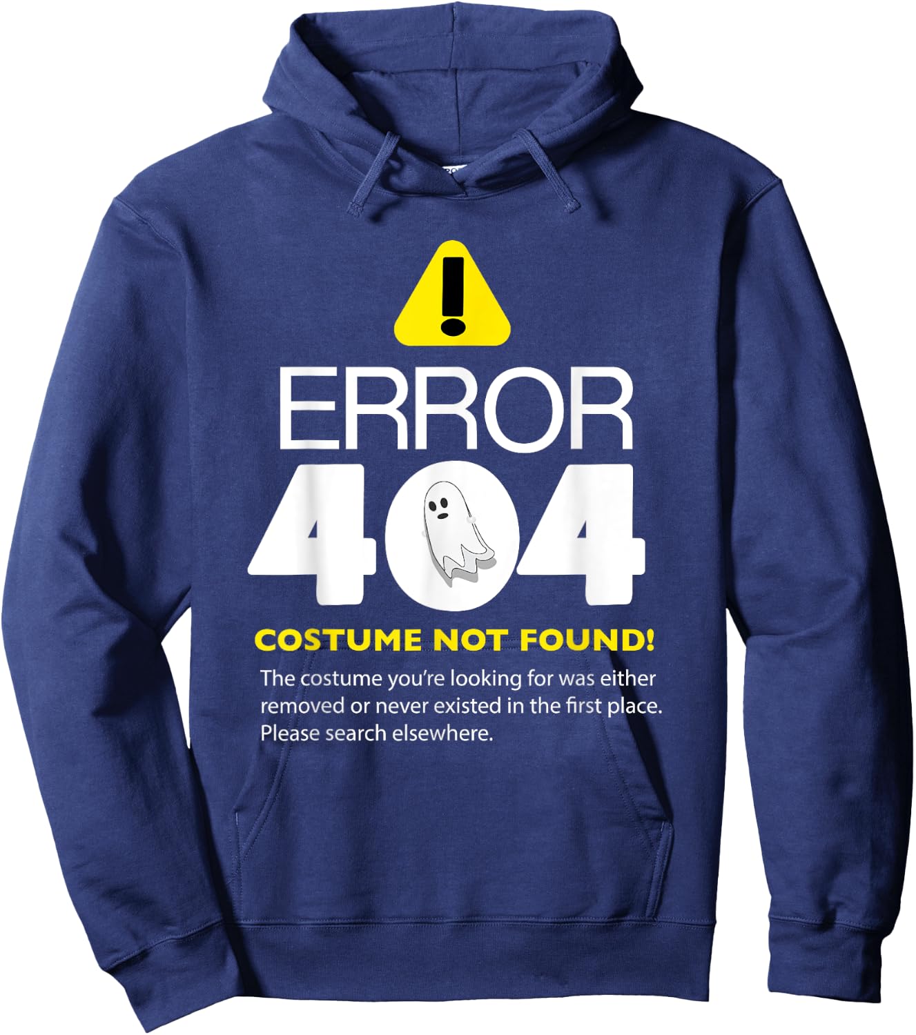 Error 404 Lazy Halloween Costume Not Found Programmer Hoodie - Hoodie | Navy