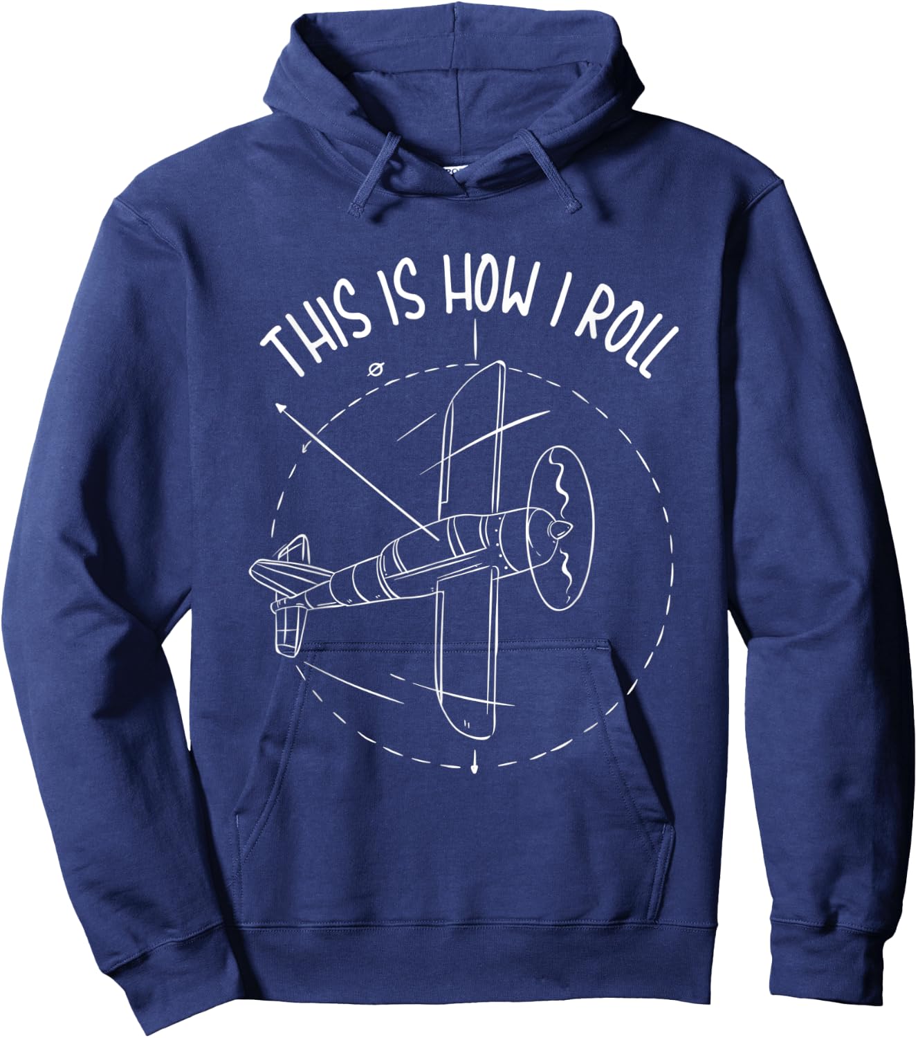 This Is How I Roll Aviation Gift A Pilot Hoodie - Hoodie | Navy