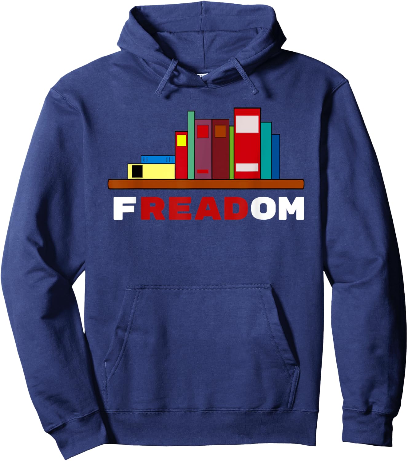 Freadom - I Read Banned Books Hoodie - Hoodie | Navy