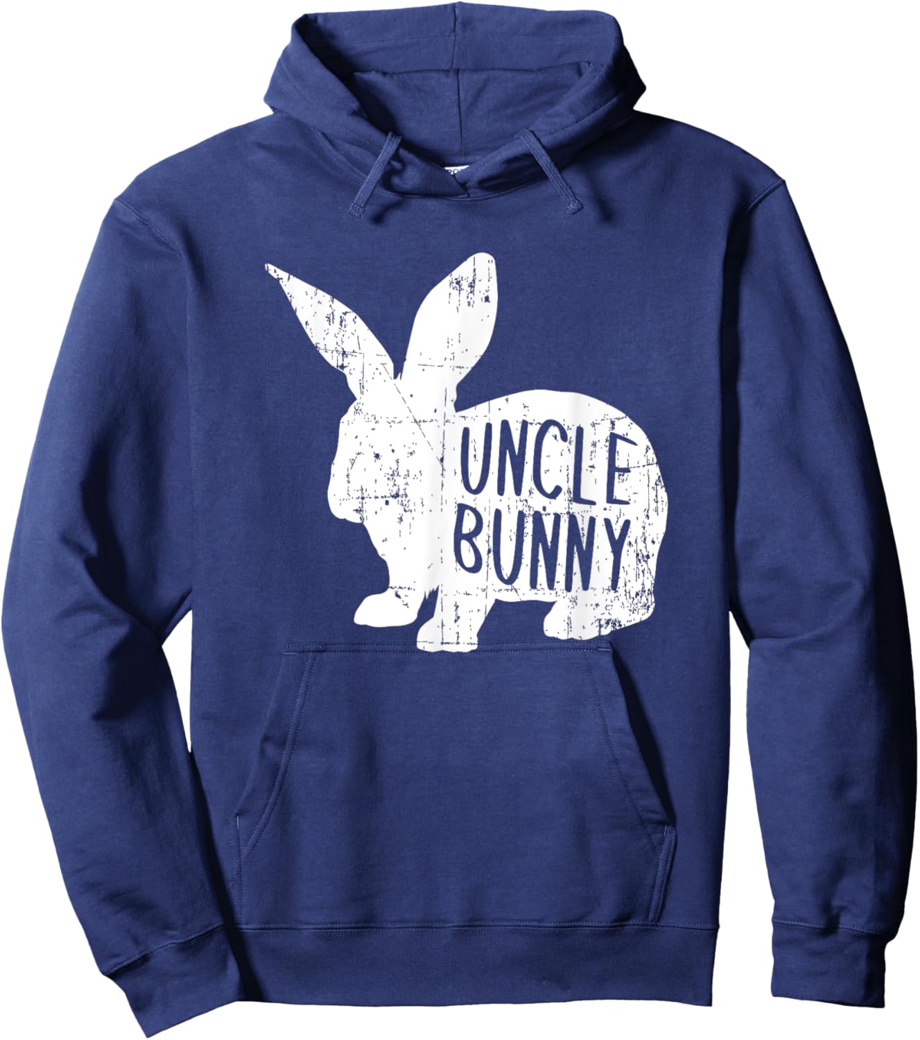 Uncle Bunny Matching Family Easter Rabbit Gift Dad Daddy Hoodie - Hoodie | Navy