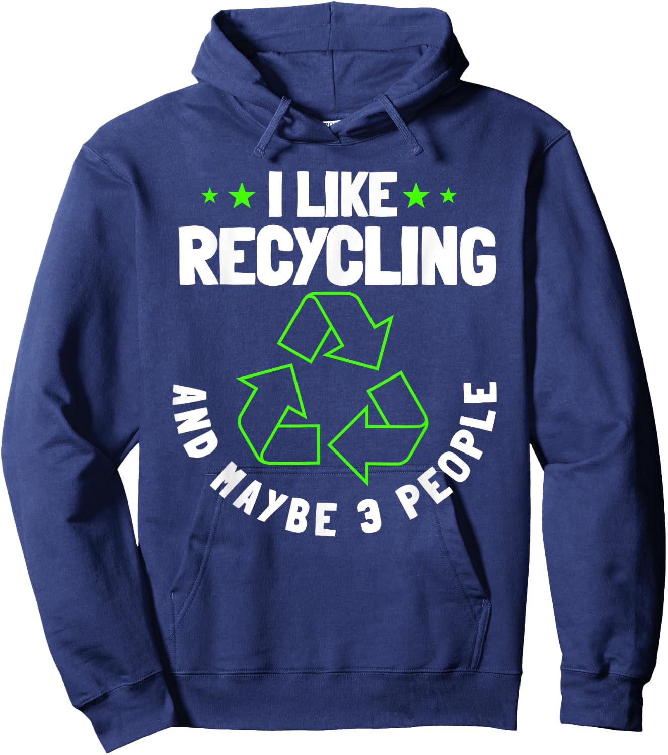 Recycling Environmentalist Recycle Earth Day Nature Lover Hoodie - Hoodie | Navy