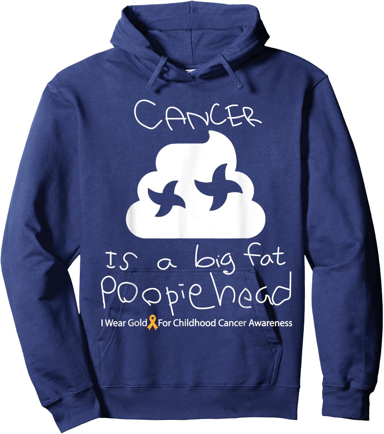 Childhood Cancer Awareness Month Warrior Hoodie - Hoodie | Navy