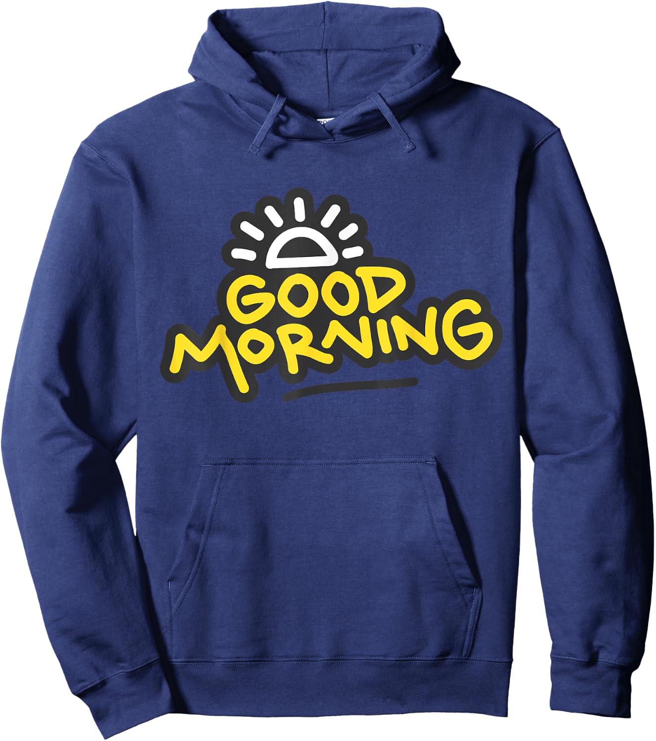 Morning Person Good morning Gift Fun Morning Time Hoodie - Hoodie | Navy