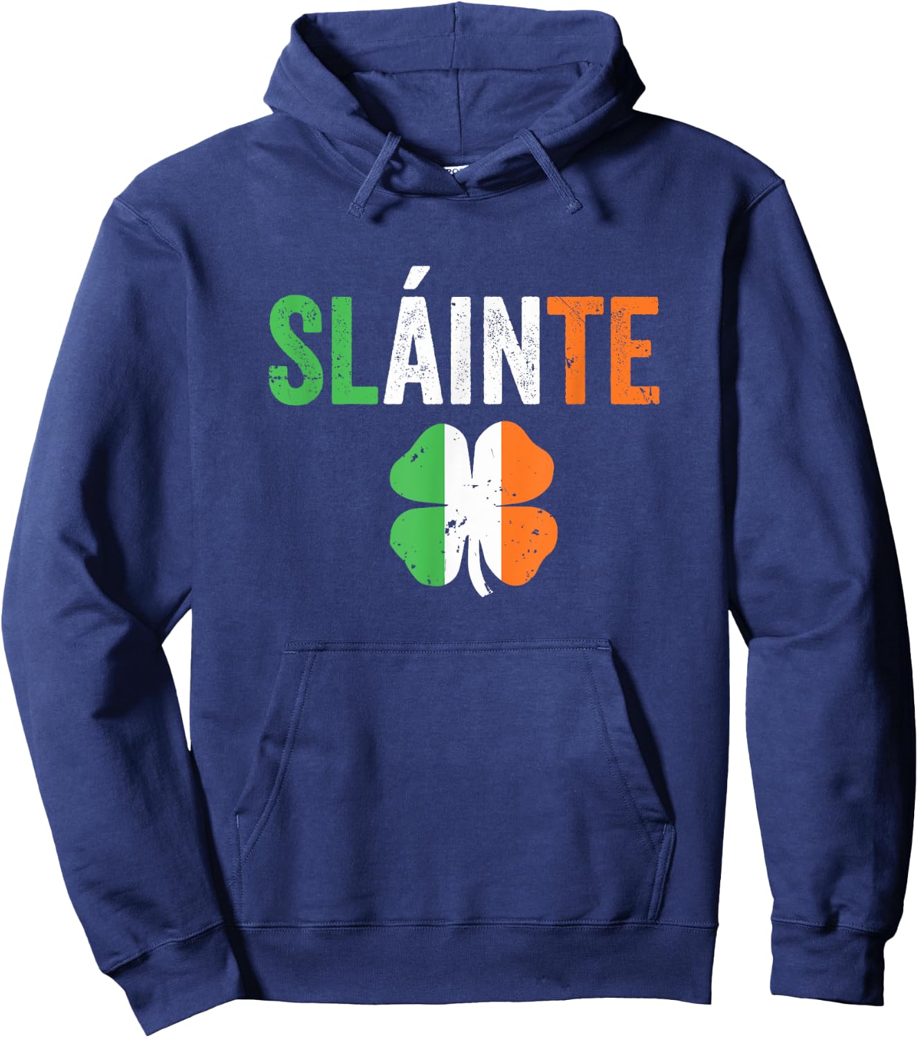 St Paddy's Day Shirt Women Men Irish Toast Slainte Hoodie - Hoodie | Navy
