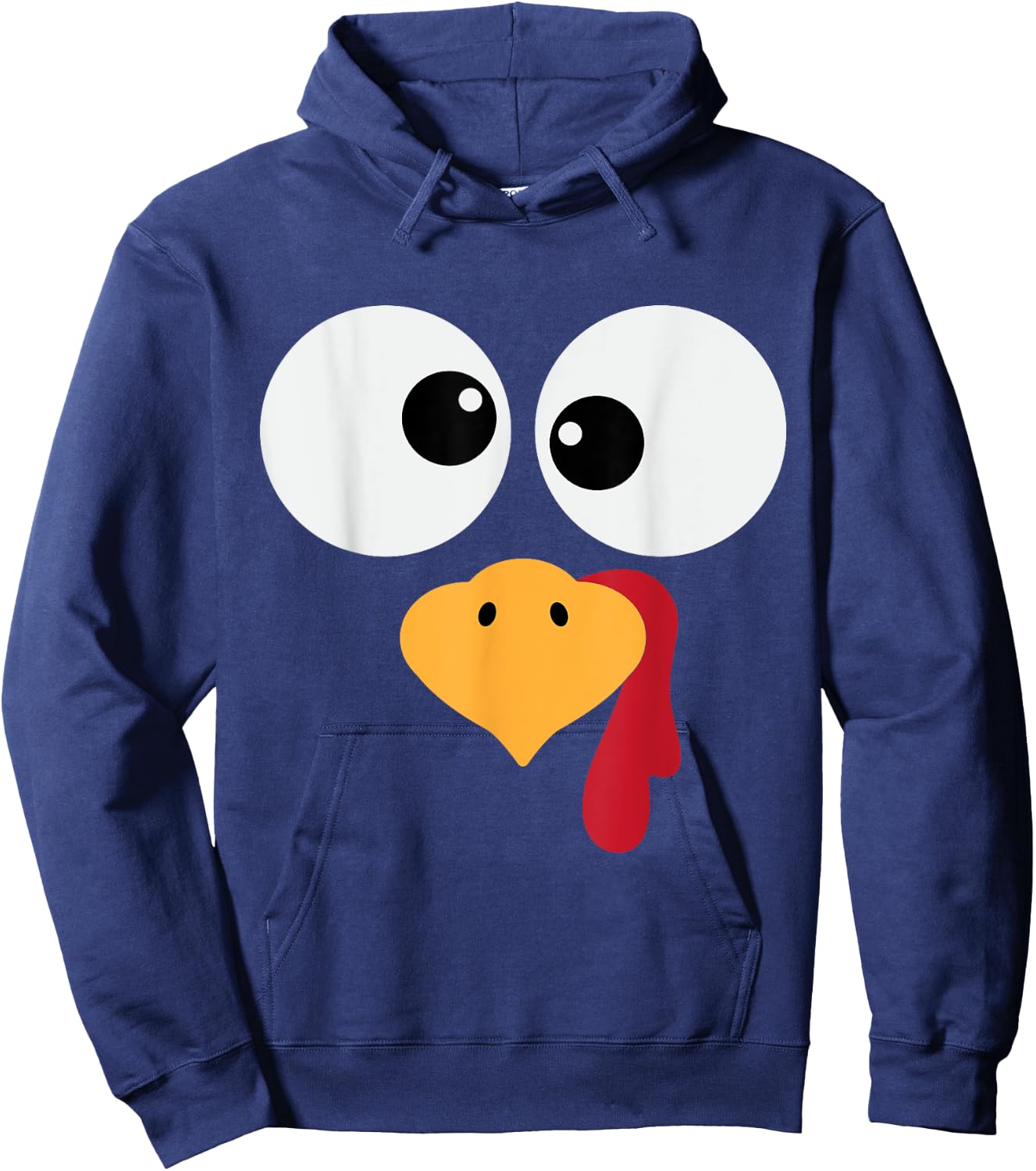 Funny Turkey Face Halloween Costume Hoodie - Hoodie | Navy