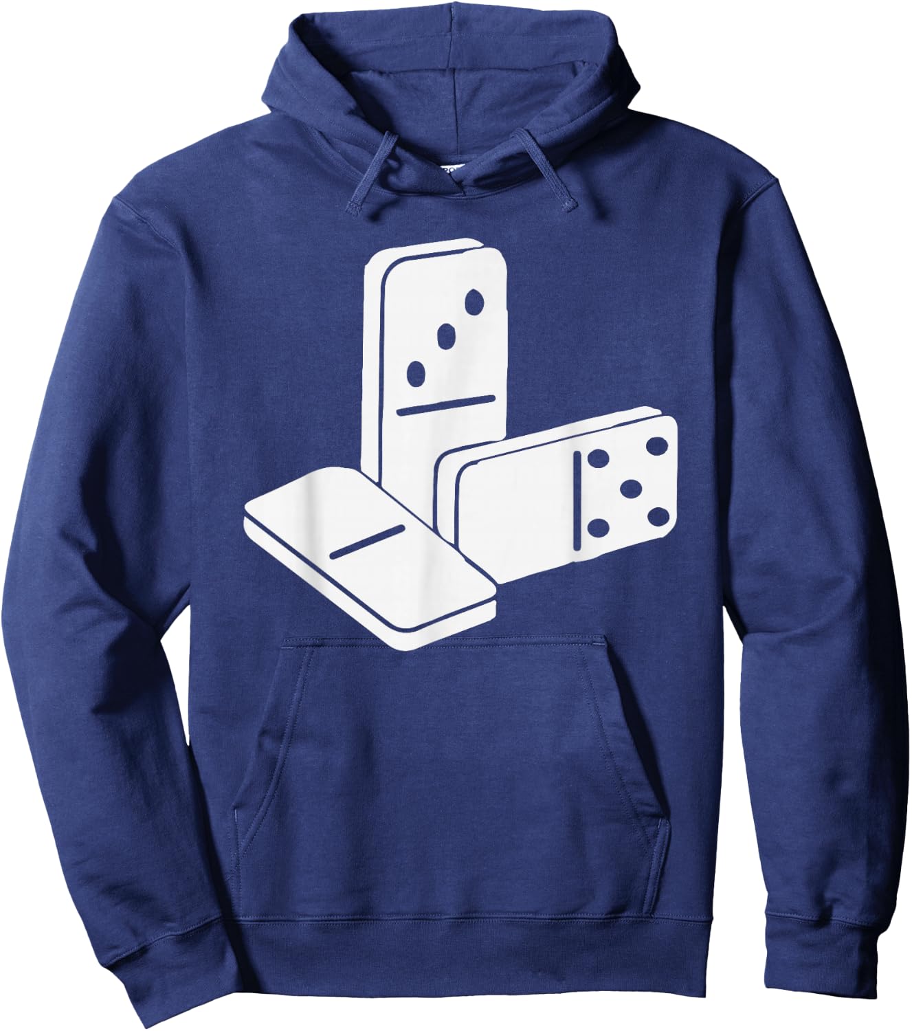 Domino Pieces With Miami Dade Area Code 305 Hoodie - Hoodie | Navy