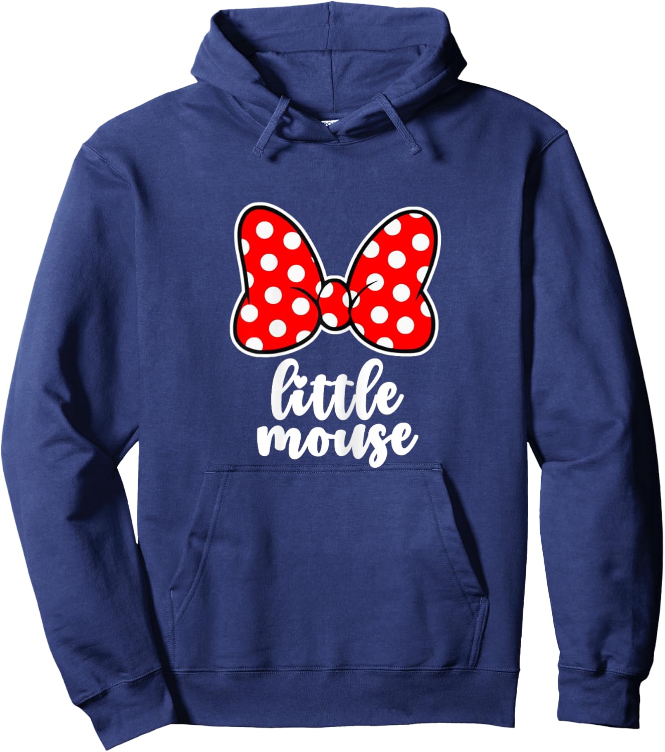 Kids Little Mouse Family Vacation Bow - Youth, Toddler Hoodie - Hoodie | Navy